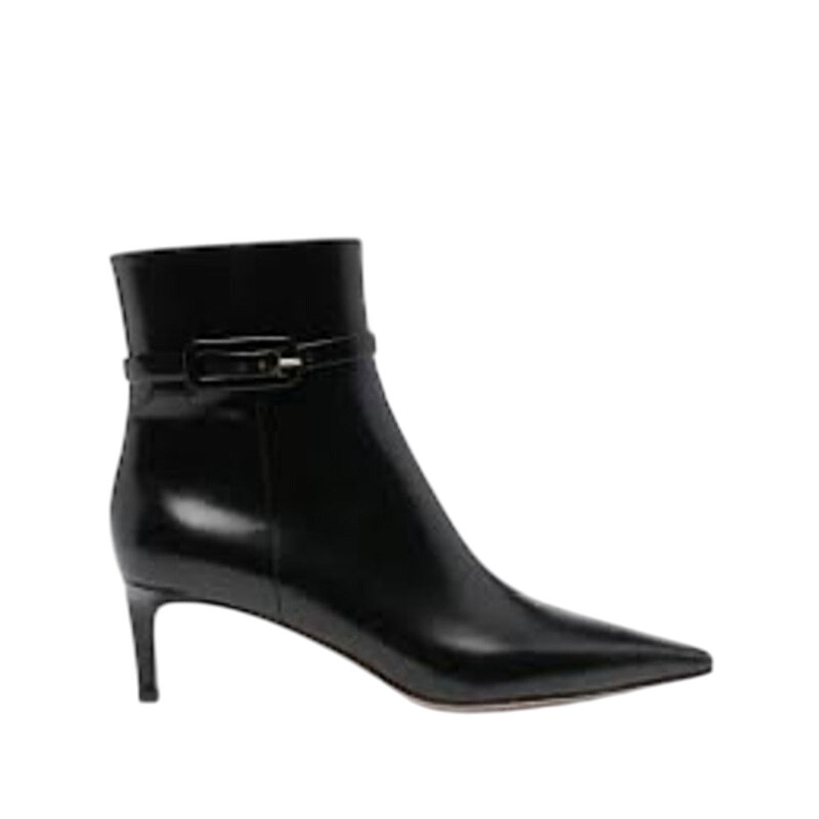 Gianvito Rossi NIB Linsay 95 Bootie in Black Leather Size 40