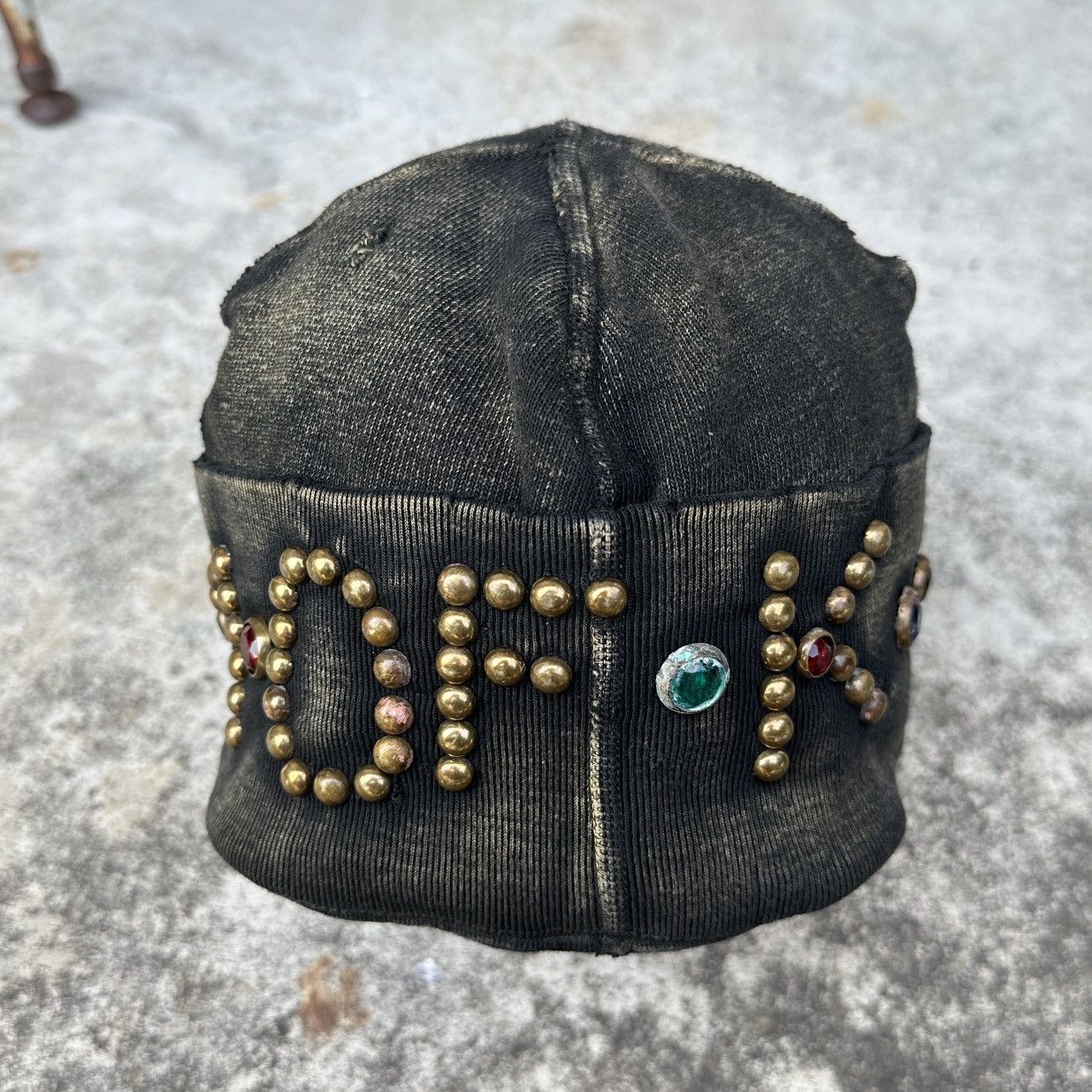 Kapital Conductor Cap Old man Kingdom of K Studded Jewel gemstone Size ONE SIZE - 9 Thumbnail