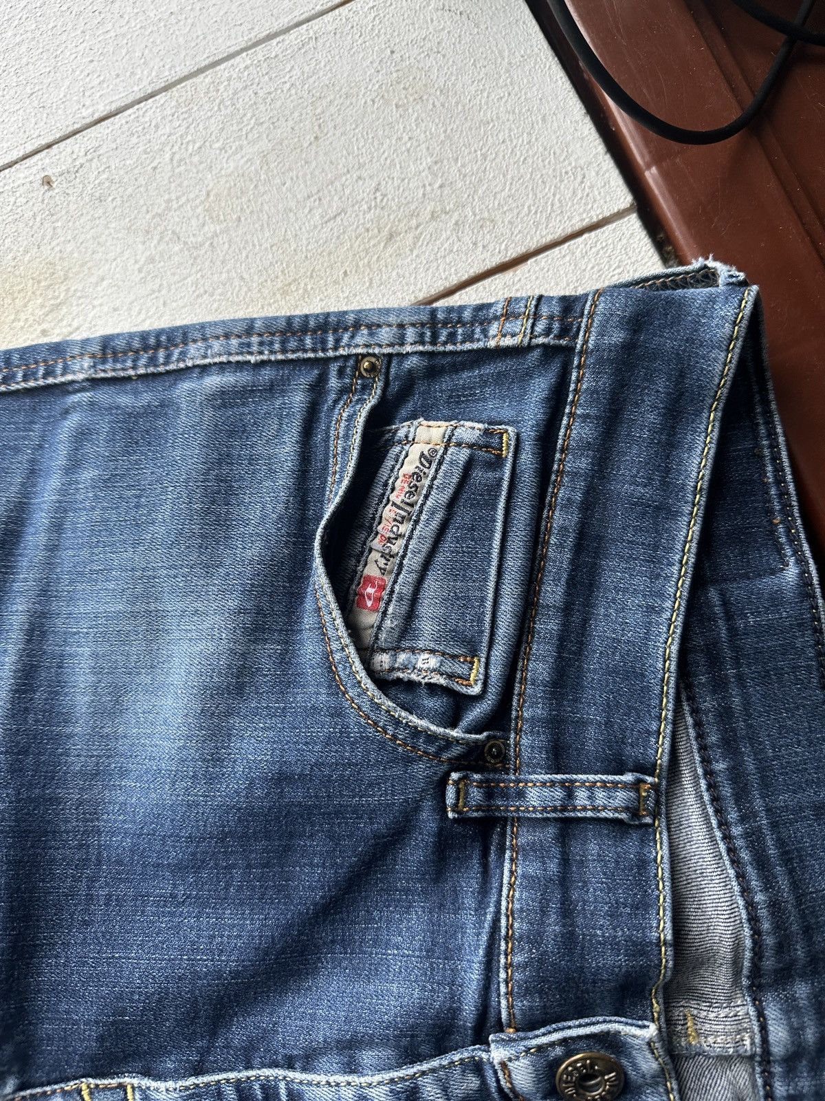 Diesel 🚨 DIESEL AVANT GARDE GOTHIC WOMEN JEANS LOGO IFSIXWASNINE Size 30" / US 8 / IT 44 - 5 Thumbnail