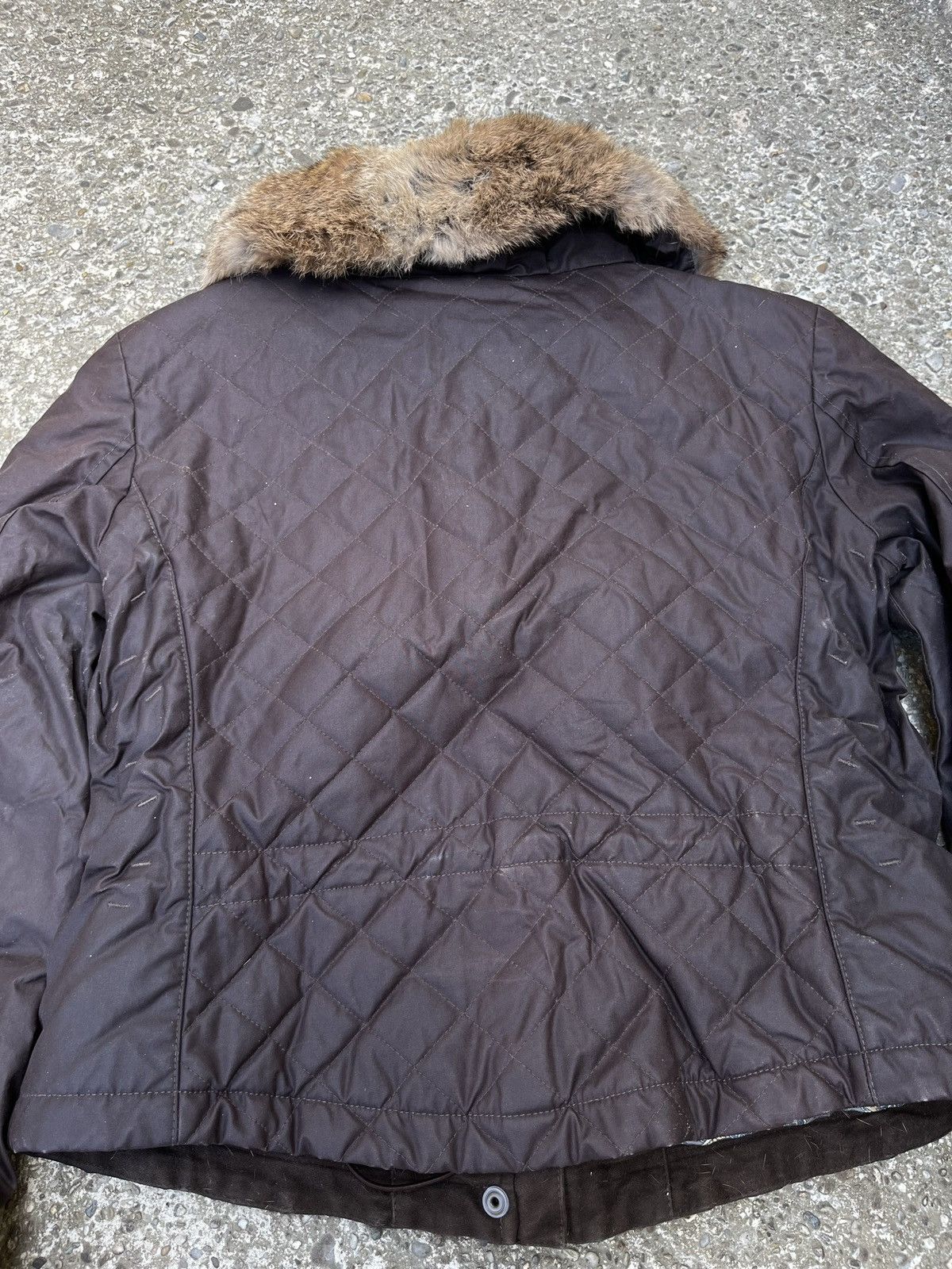 Belstaff × Vintage Belstaff Gold Label Waxed Vintage Fur Jacket Size M / US 6-8 / IT 42-44 - 13 Thumbnail