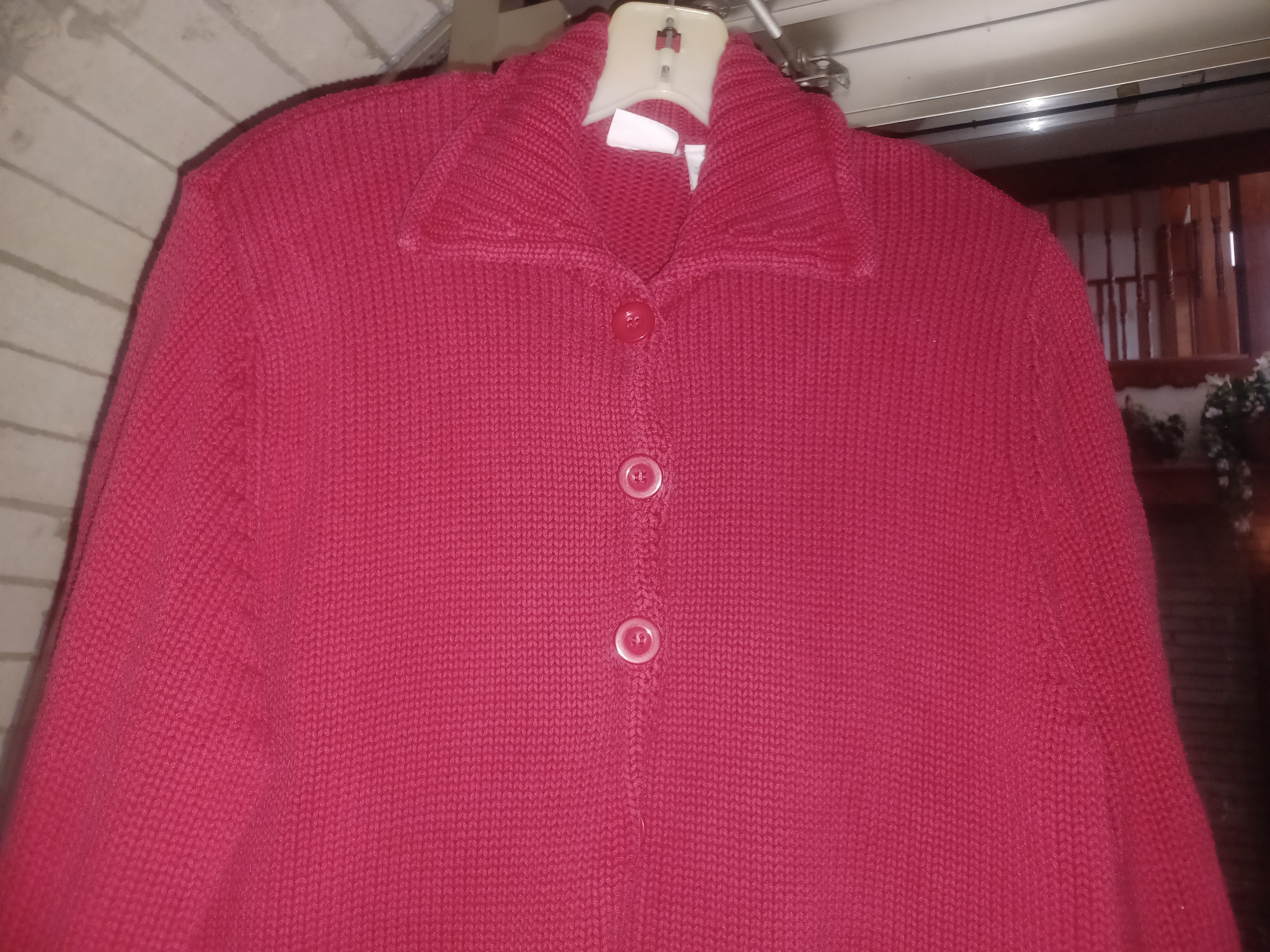 Other Cherokee Women's Cardigan Sweater XL Red Size XL / US 12-14 / IT 48-50 - 3 Thumbnail