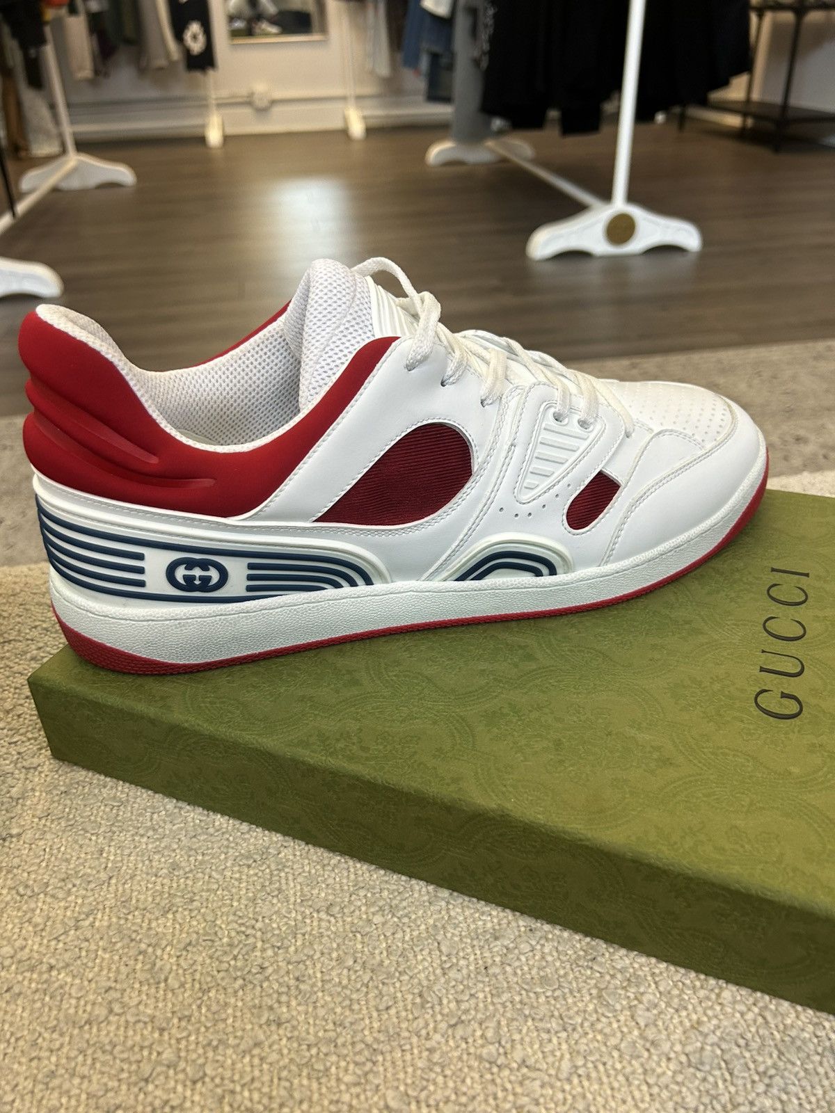 Gucci Gucci Basket White Demetra Size US 12.5 / EU 45-46 - 2 Thumbnail