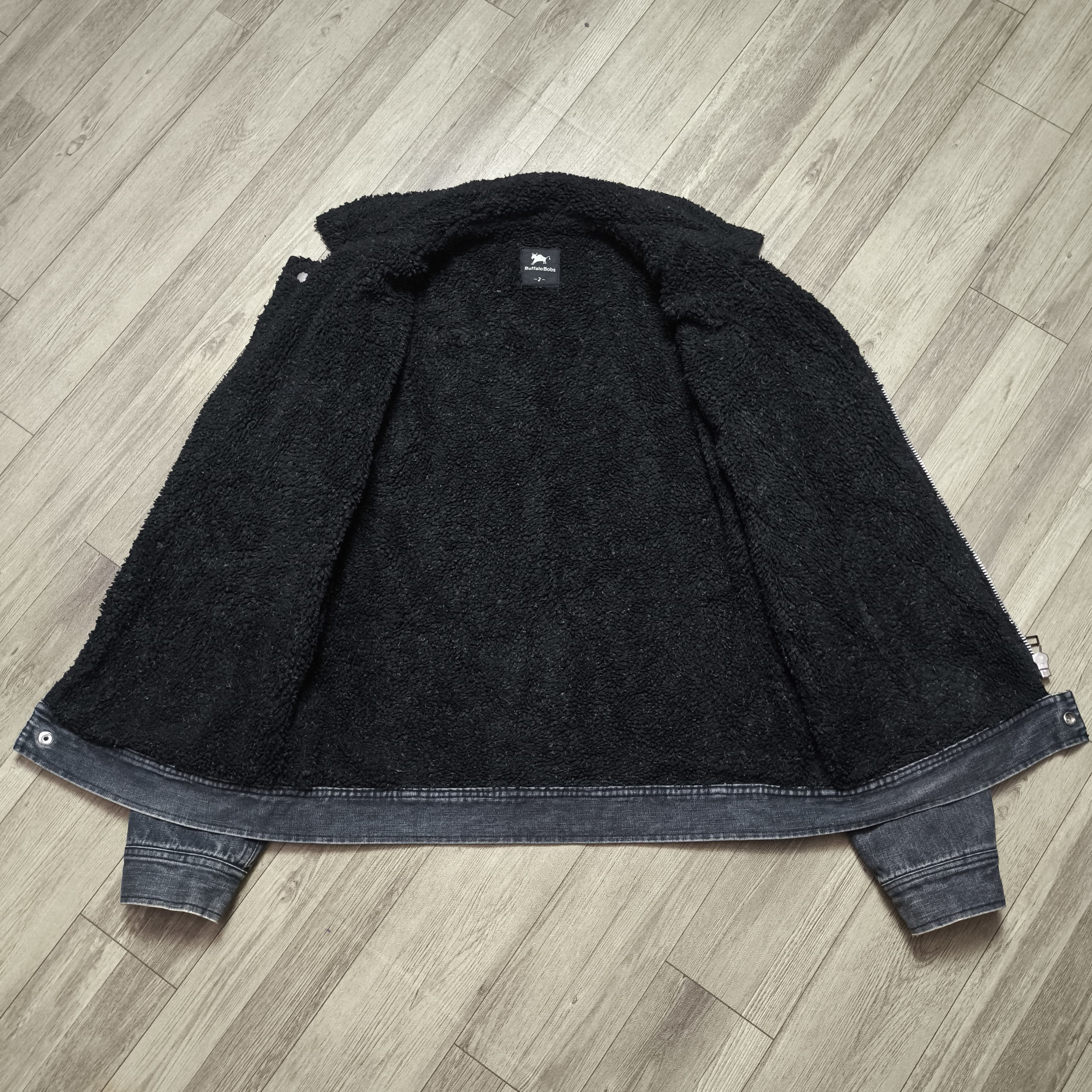 14th Addiction Buffalo Bobs Denim Sherpa Bikers Jacket midas Size US M / EU 48-50 / 2 - 10 Thumbnail