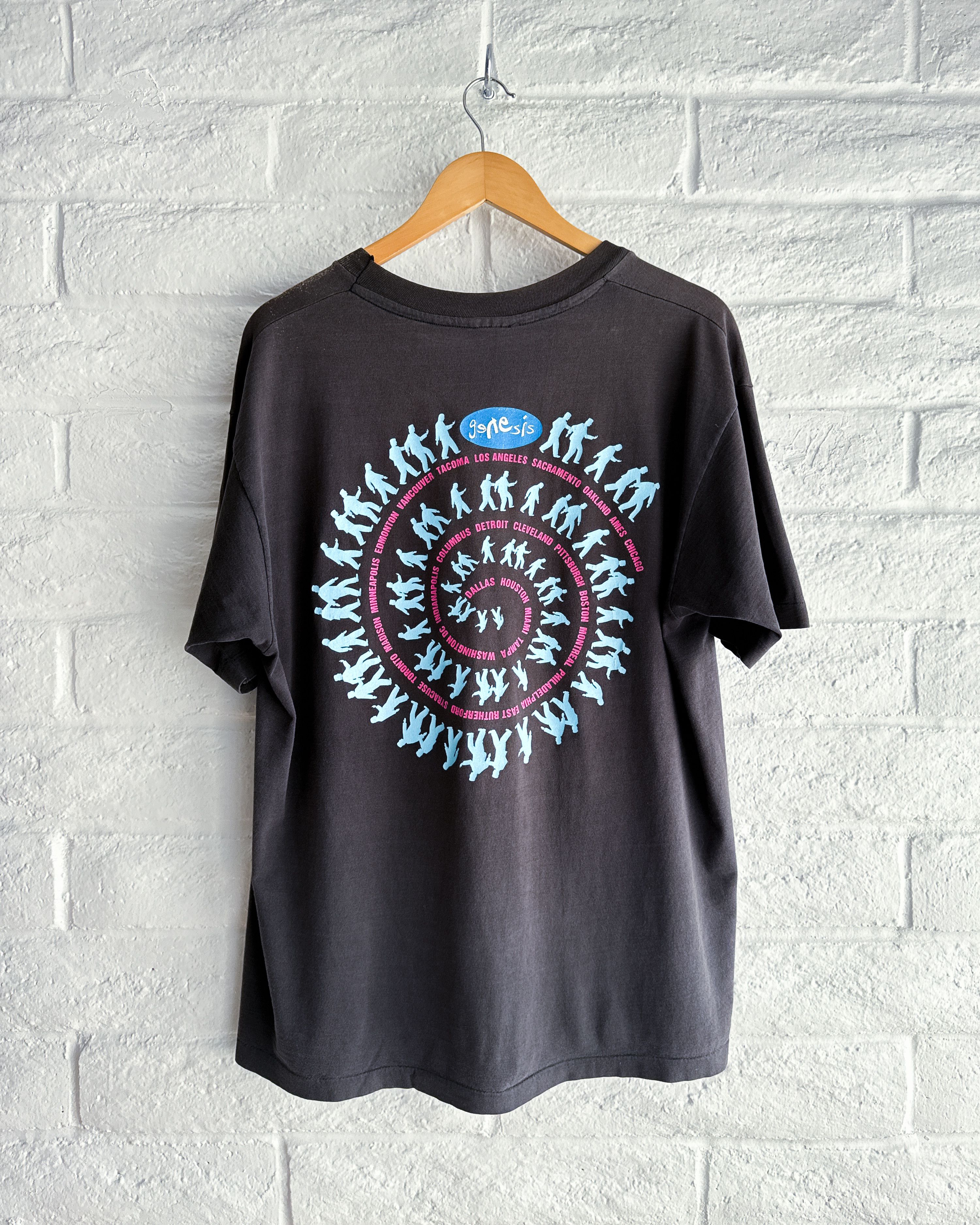 Vintage Vintage 90s Genesis We Can't Dance T Shirt Faded Thrashed Size US XL / EU 56 / 4 - 6 Thumbnail