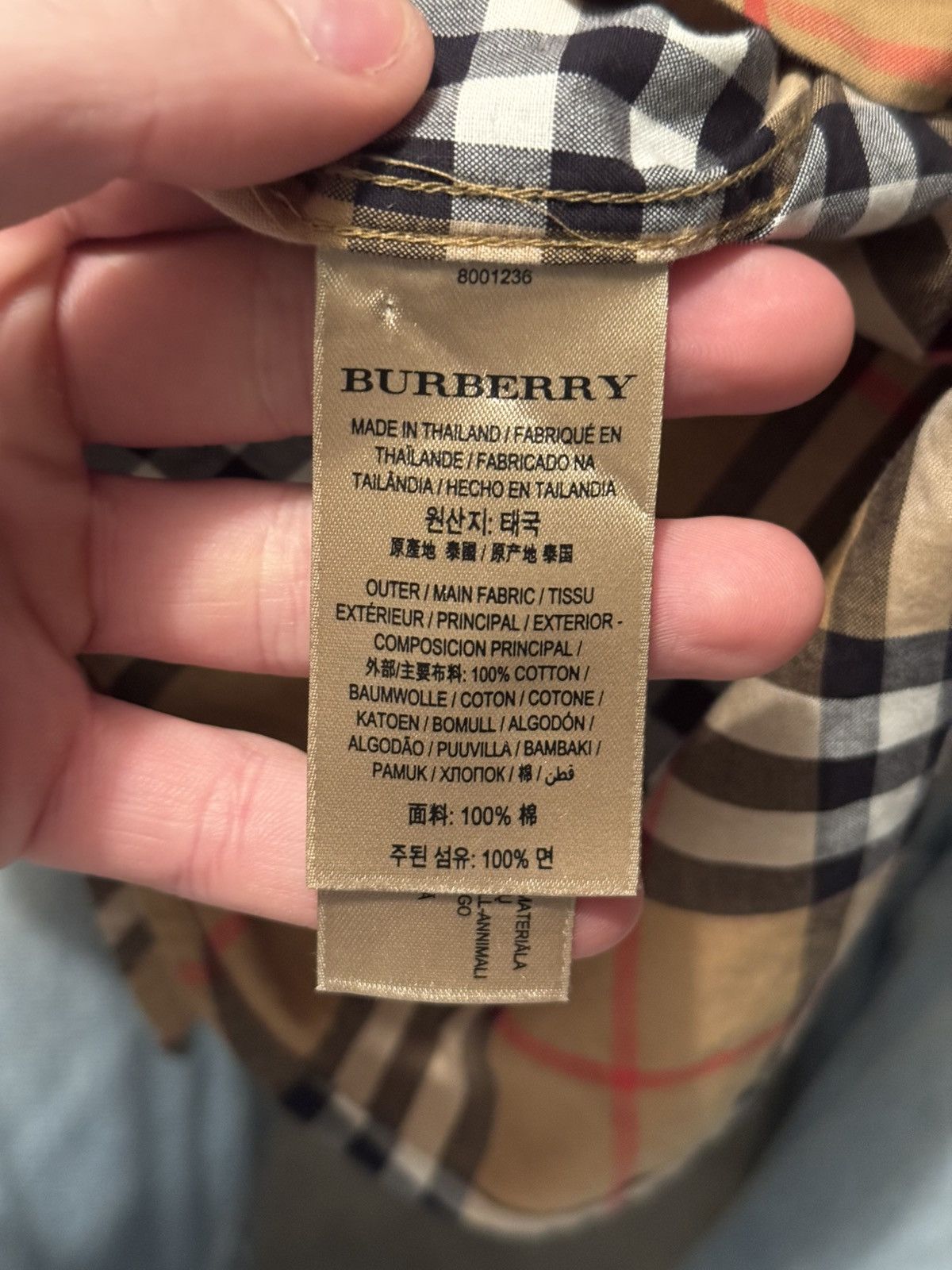 Burberry Burberry London Classic Checkered Button Up Shirt Size US L / EU 52-54 / 3 - 7 Thumbnail