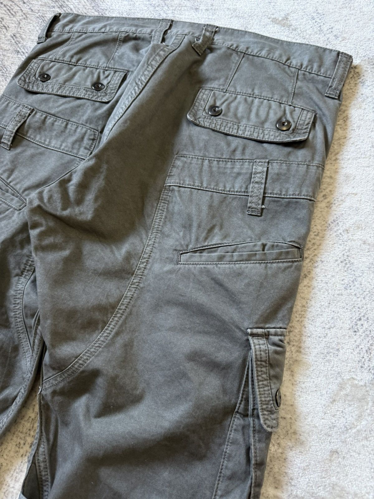 Japanese Brand Tette Homme Plag Bondage Deconstructed Cut & Sew Cargo Pants Size US 32 / EU 48 - 17 Thumbnail
