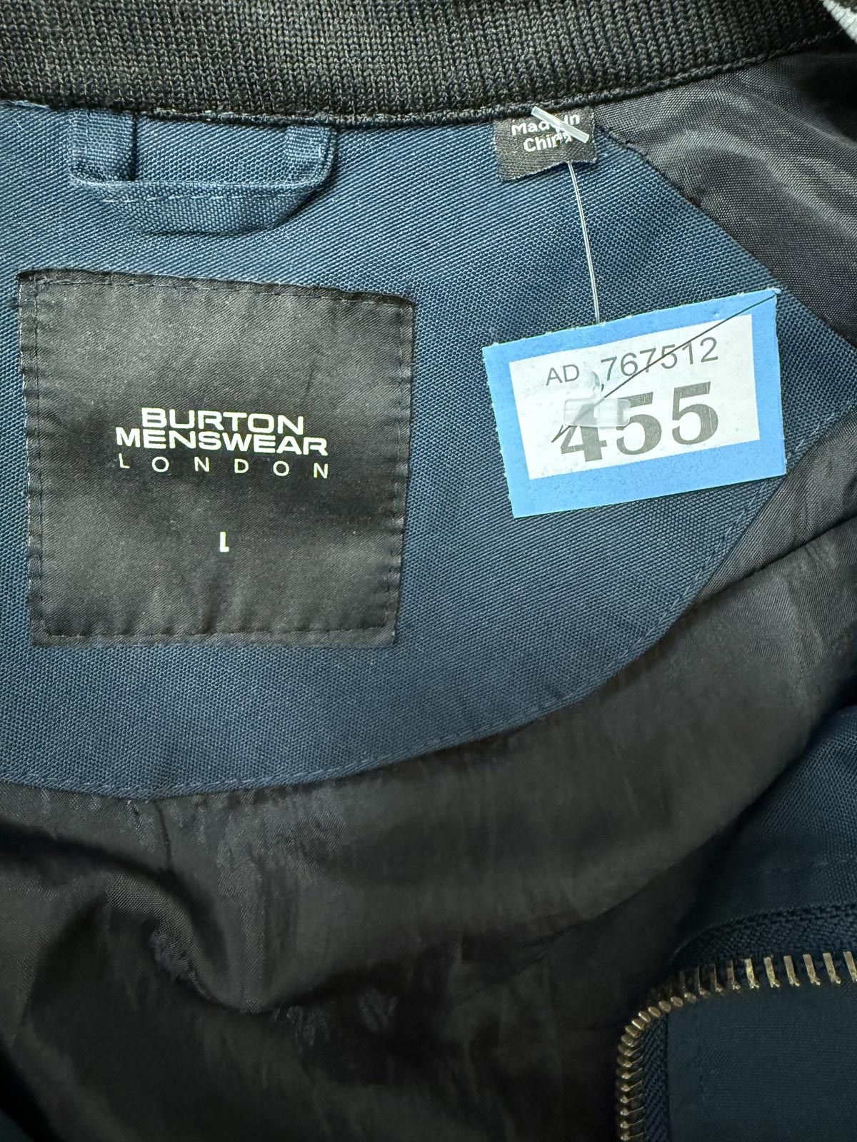 Other Burton Menswear London Navy Blue Bomber Jacket Size L Size US L / EU 52-54 / 3 - 2 Thumbnail
