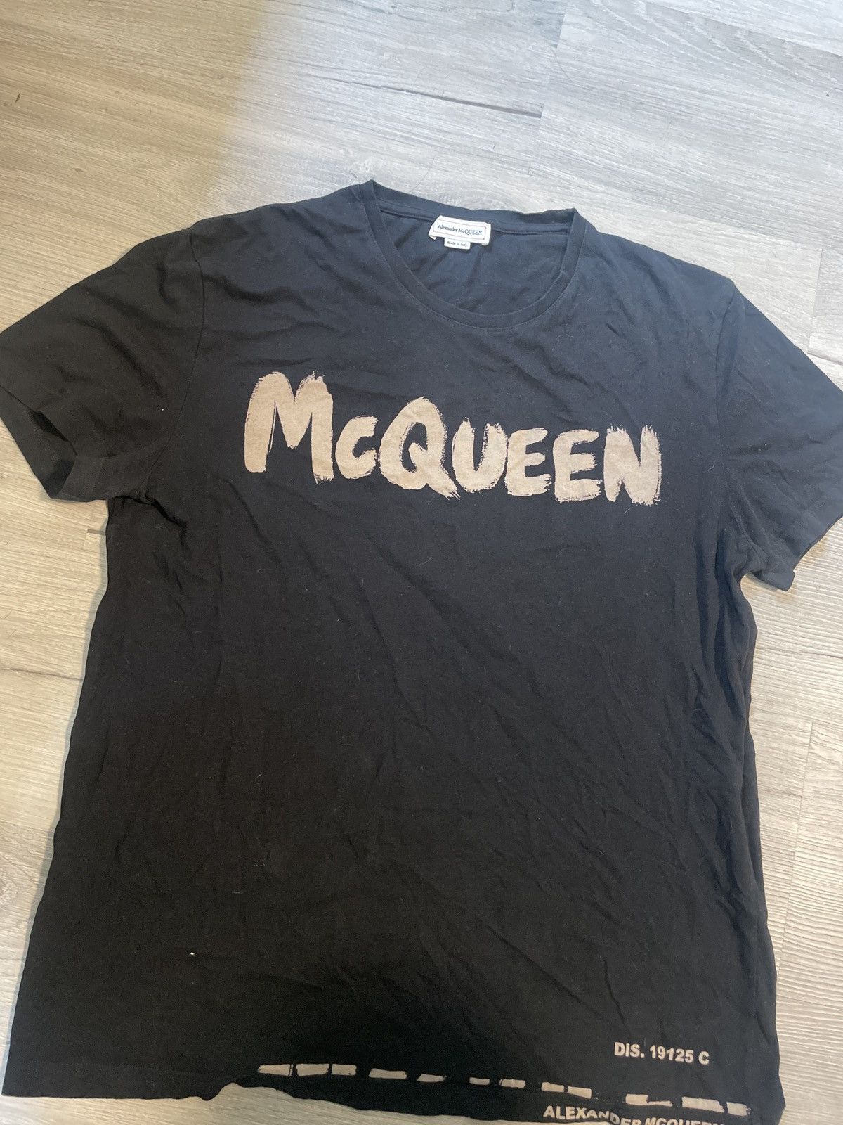 Alexander McQueen Alexander McQueen Logo Printed Crewneck T-Shirt Size US M / EU 48-50 / 2 - 5 Thumbnail