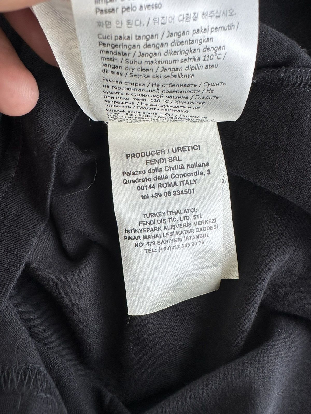 Fendi × Karl Lagerfeld Fendi Karl Loves Fendi Black Tee Size US S / EU 44-46 / 1 - 9 Thumbnail