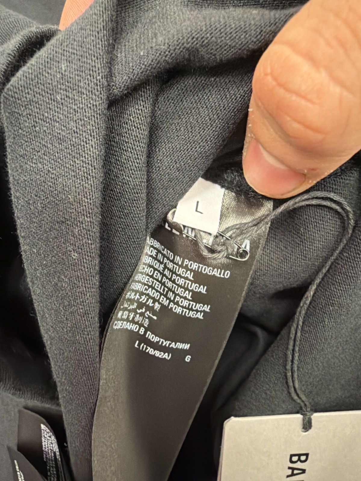 Balenciaga Balenciaga logo t shirt black white Size US L / EU 52-54 / 3 - 2 Thumbnail
