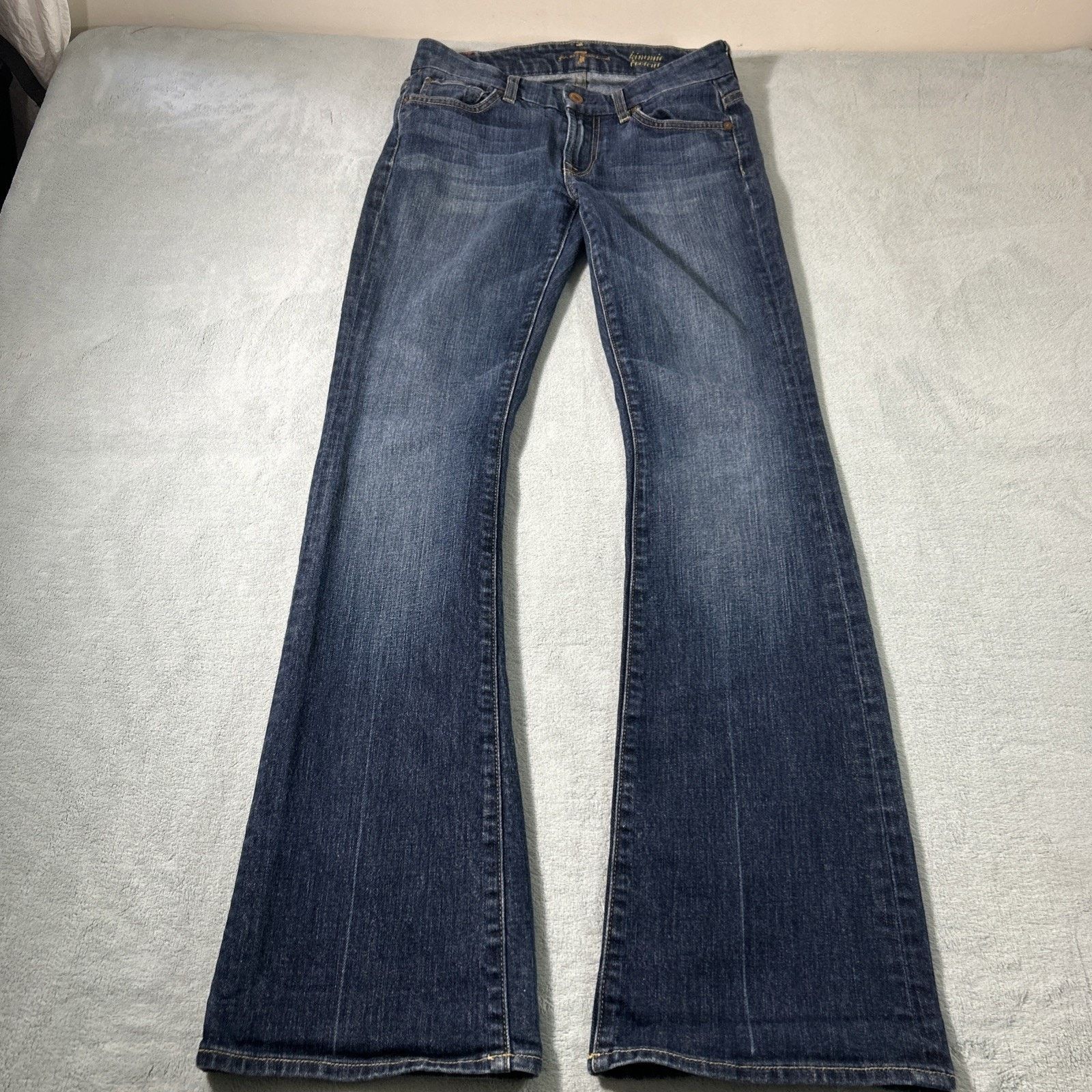 7 For All Mankind 7 ForAll Mankind Beyond Baggy Dojo Jeans 25 28x32 Flare Wide Size 28" / US 6 / IT 42 - 12 Thumbnail