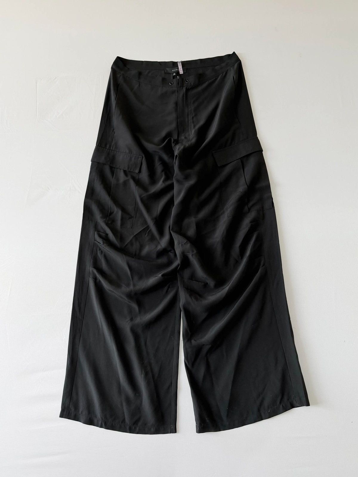 Gucci Gucci by Tom Ford 2001 Cargo Silk Wide Leg Pants Size US 32 / EU 48 - 1 Thumbnail