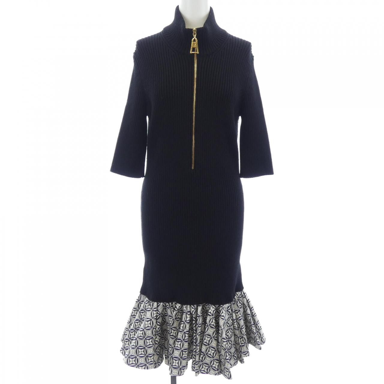 Louis Vuitton Louis Vuitton Geometric Monogram Flower Dress Textile Dresses FNKD11PU4 DUTY FREE for USA