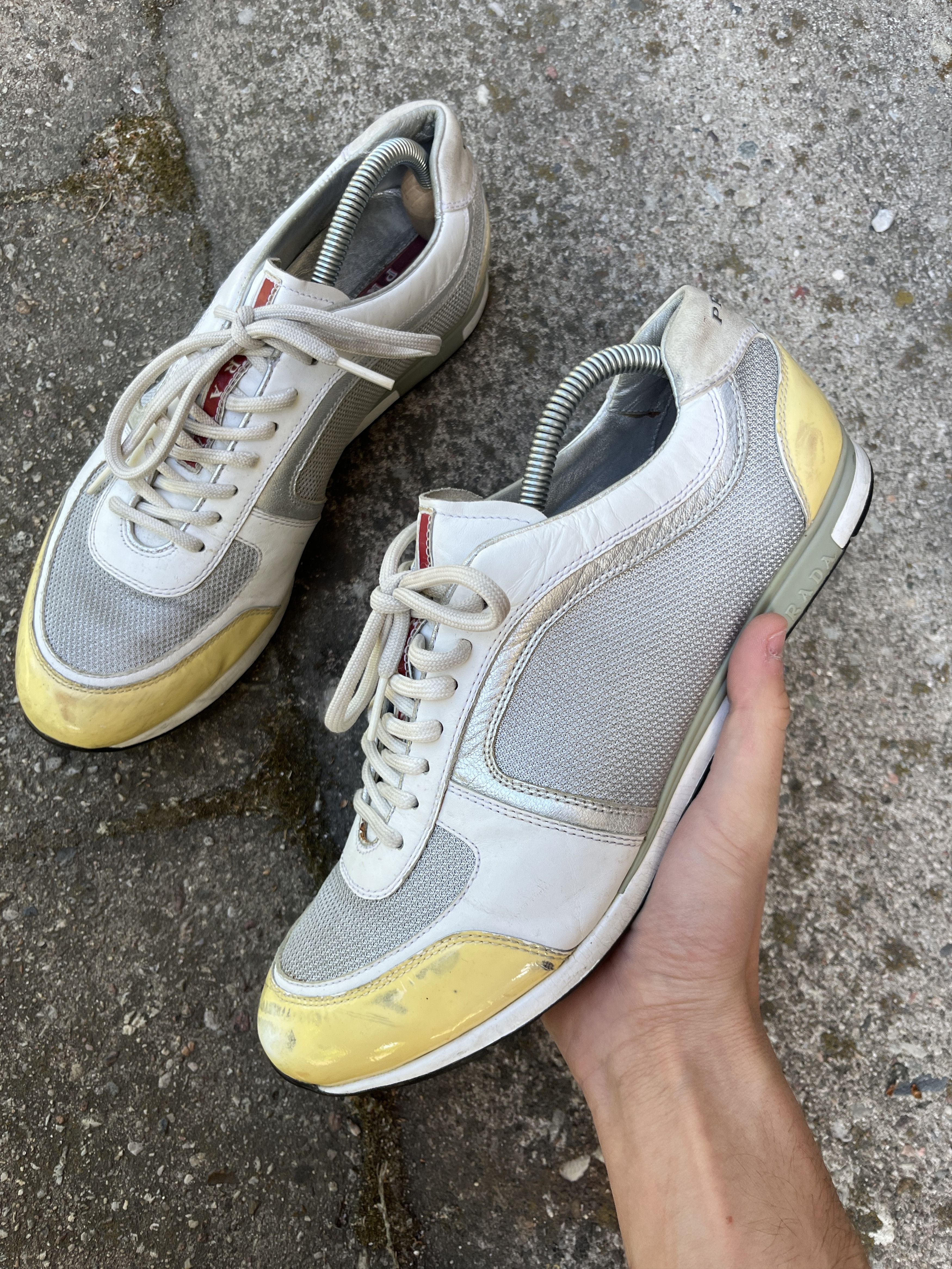 Prada prada sport archive 00s fleeve vest sport shoes silver Size US 9.5 / EU 42-43 - 3 Thumbnail