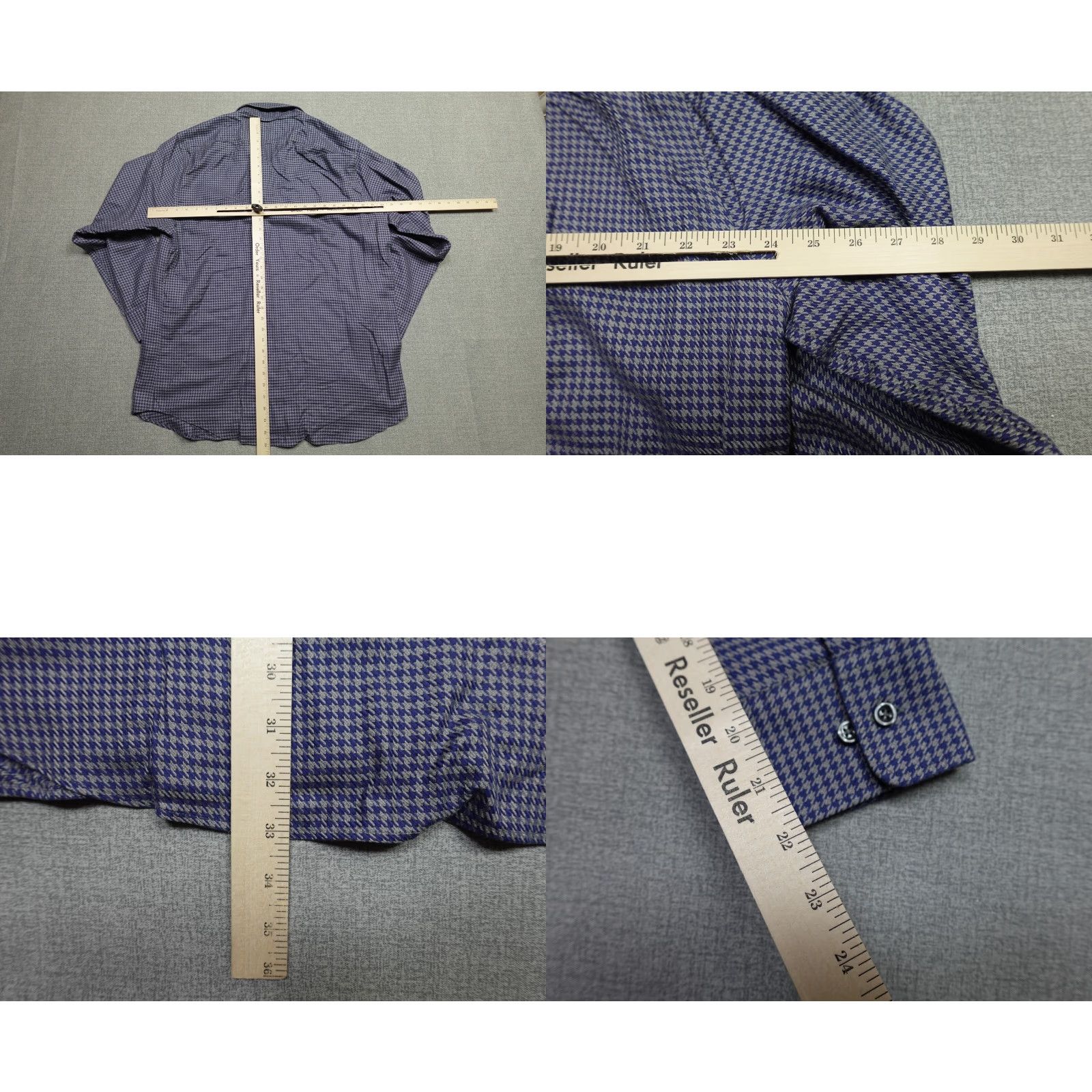 Vintage Twillory Button-Front Shirt Mens 2XL Blue Cotton Blend Plaid Button-Up Casual Long Sleeve Size US XXL / EU 58 / 5 - 8 Thumbnail