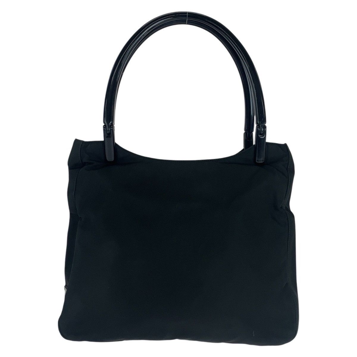Prada Prada Tessuto Triangle Logo Plate 2Way Tote/shoulder Bag Nylon Black Plastic Shoulder Bag, Women's