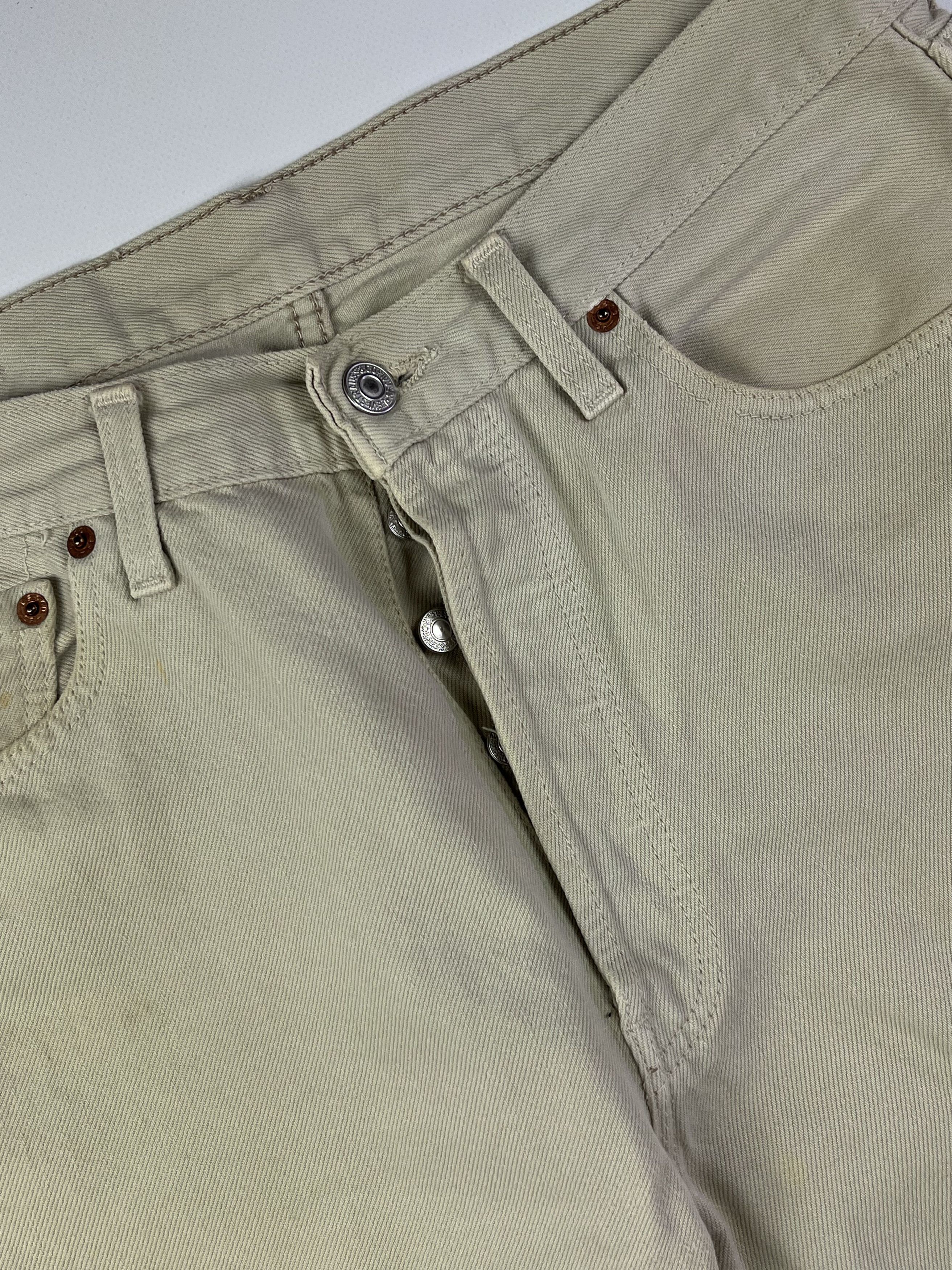 Levi's × Vintage 00s LEVIS 501 Vintage Cream Jean Size US 33 - 5 Thumbnail