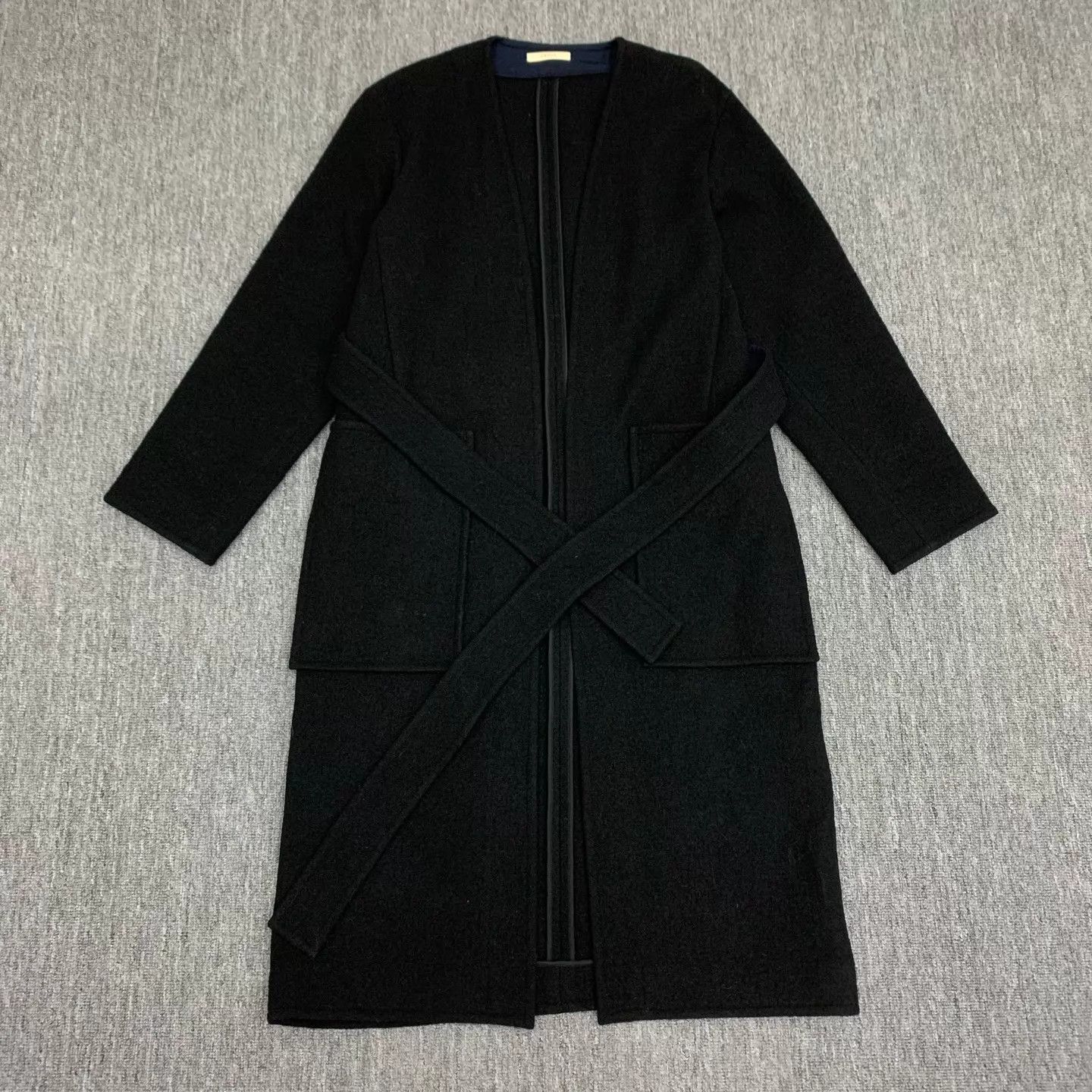 Celine Celine Black Wool Long Overcoat 36 95 New Size XS / US 0-2 / IT 36-38 - 1 Thumbnail