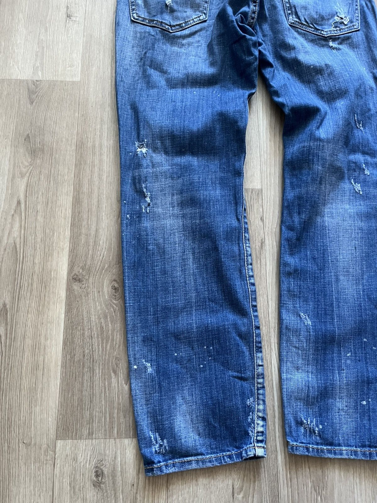 Dsquared2 Dsquared2 Denim Blue Distressed Jeans Size US 32 / EU 48 - 10 Thumbnail