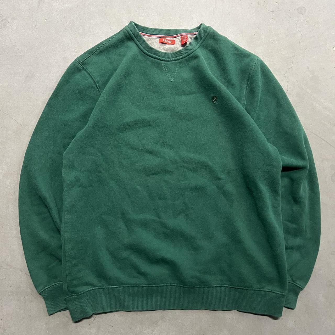 Vintage Crazy Vintage Y2K/2000s Blank Green Minimalistic Sweatshirt Crewneck! Size US M / EU 48-50 / 2 - 1 Thumbnail
