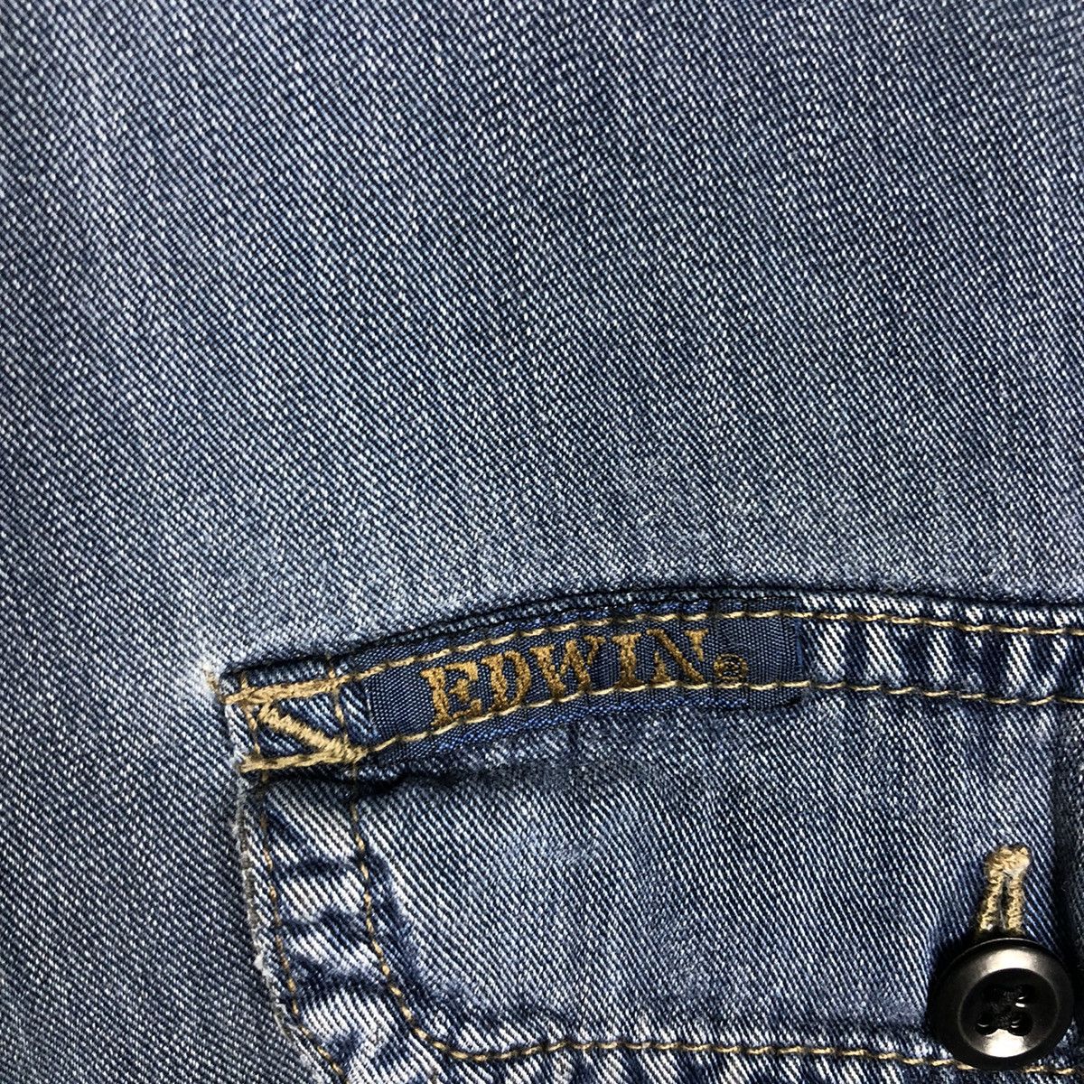 Japanese Brand 🔥90’s Vintage Chambrey Denim Jacket Edwin USA Size US XL / EU 56 / 4 - 14 Thumbnail