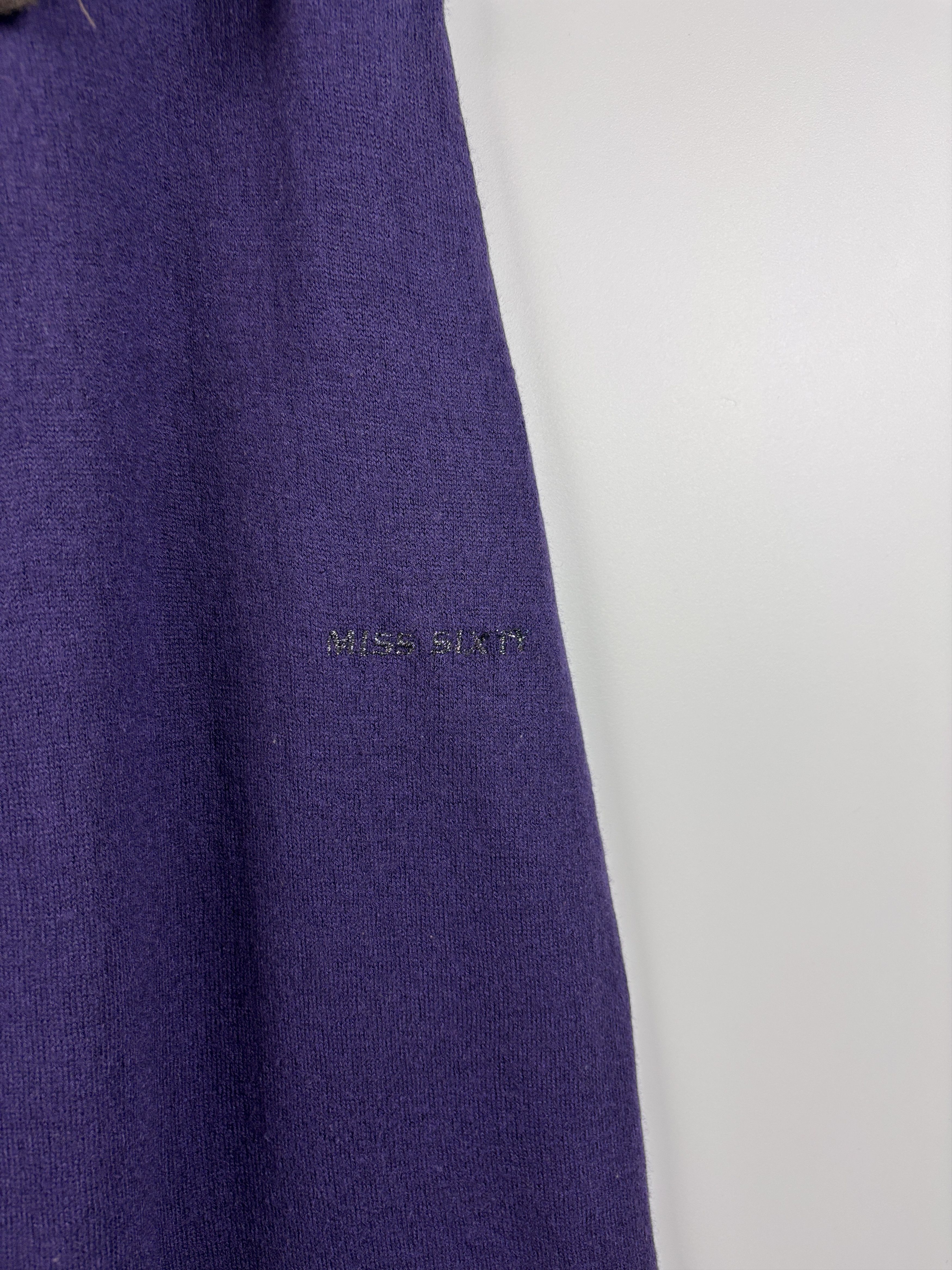 Miss Sixty × Vintage Womens Miss Sixty Wool Viscose Dress Purple Size M Size M / US 6-8 / IT 42-44 - 5 Thumbnail