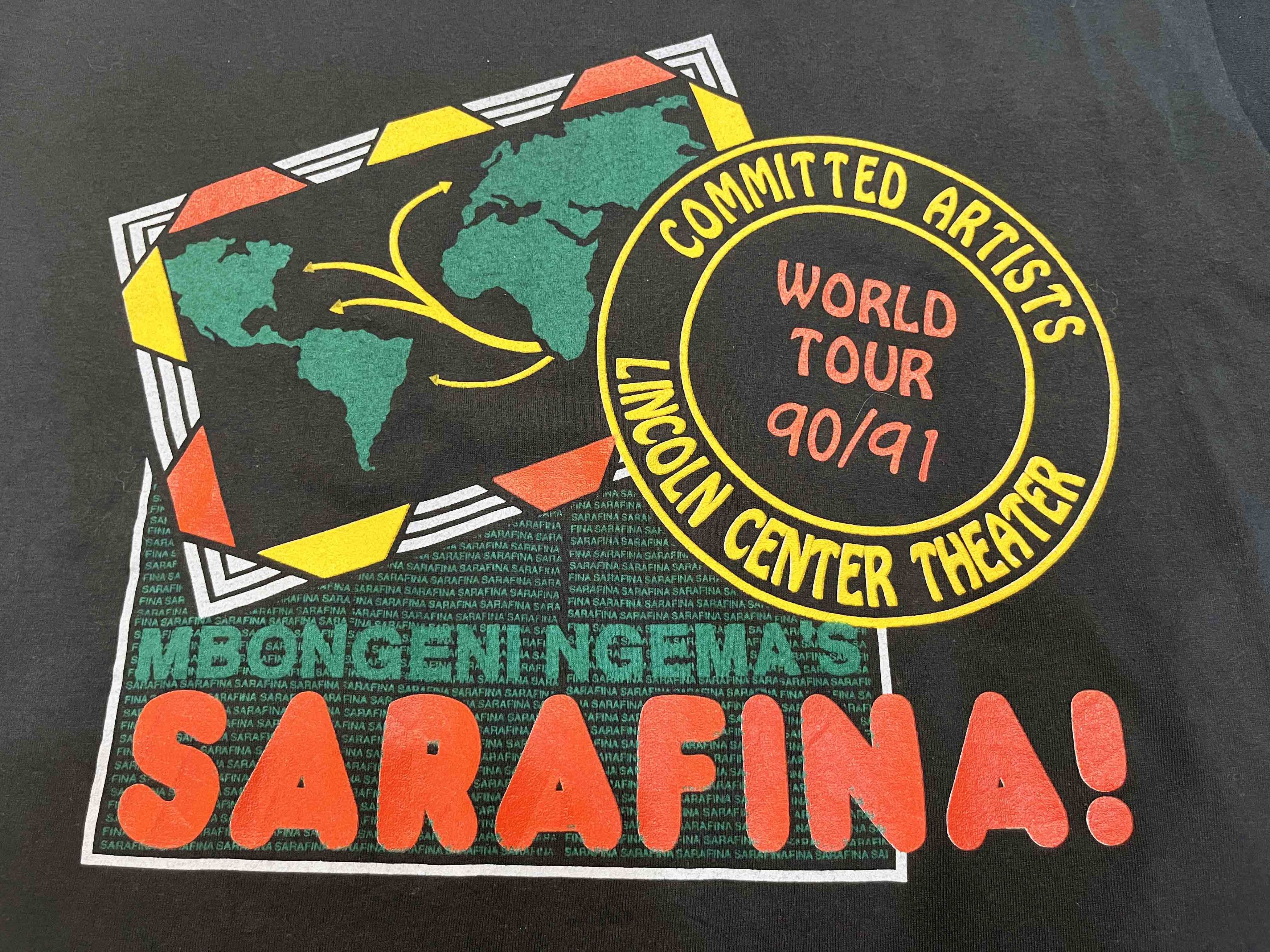 Vintage Vintage Lincoln Center Theater Sarafina World Tour T-Shirt Size US XL / EU 56 / 4 - 2 Thumbnail