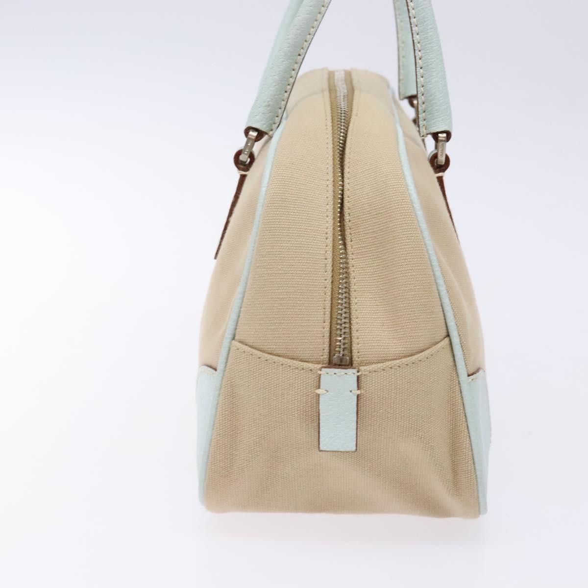 Prada PRADA Hand Bag Canvas Beige Silver Size ONE SIZE - 4 Thumbnail