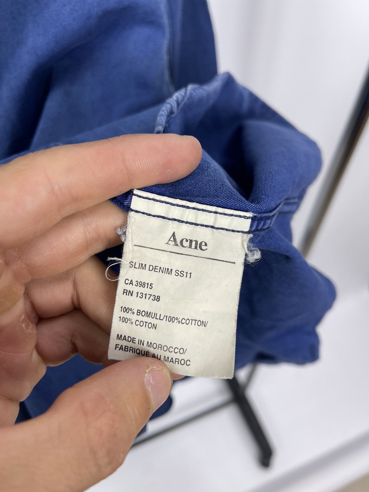 Acne Studios Acne Studios Shirt Denim Size 46 Blue Vintage 100% Cotton Size US S / EU 44-46 / 1 - 6 Thumbnail