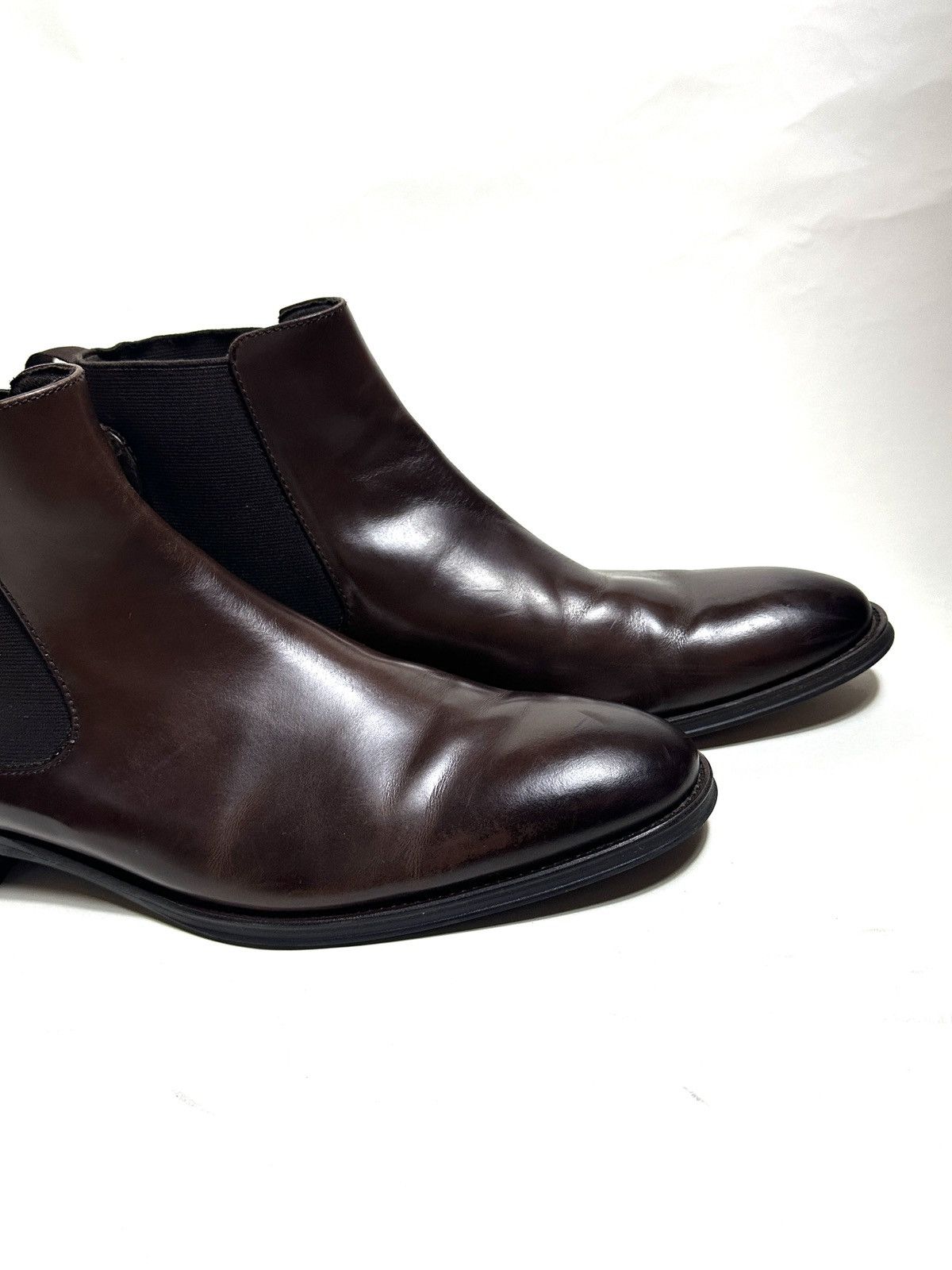 Kenneth Cole Kenneth Cole New York Mens Tully Leather Chelsea Boots Brown Size US 11.5 / EU 44-45 - 9 Thumbnail