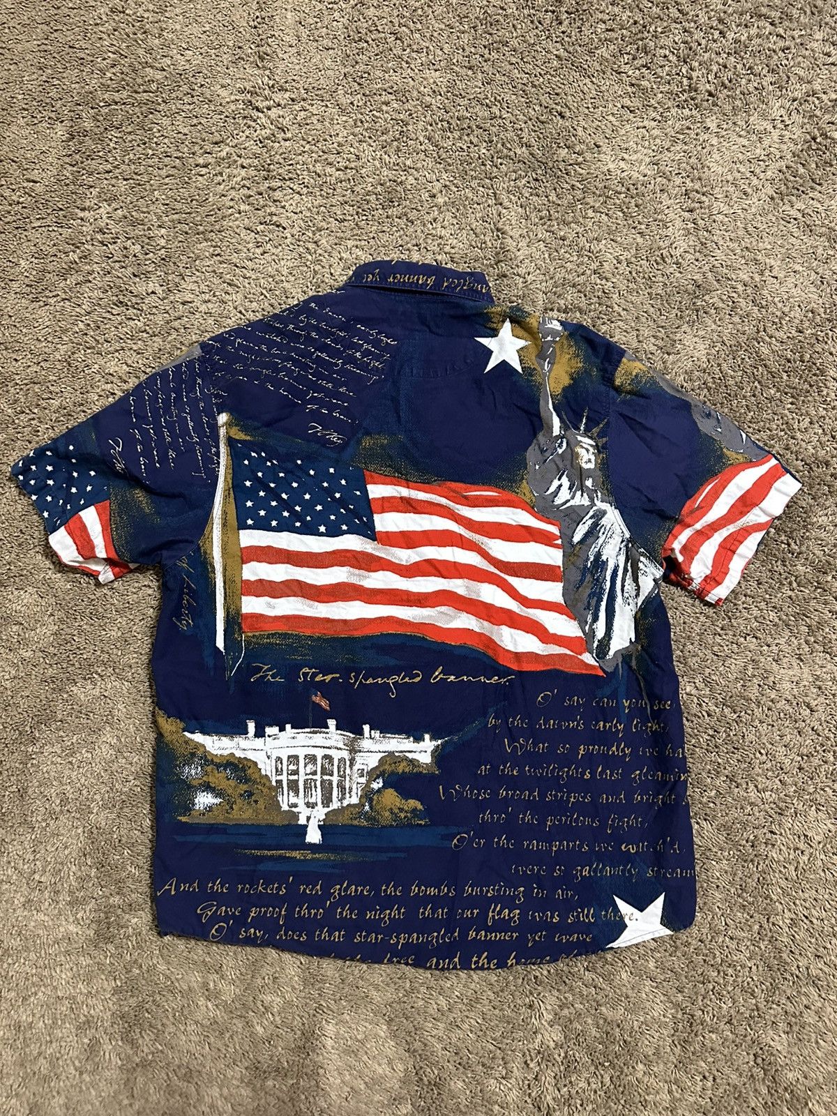 Nike × Vintage Vintage 4th of July statute of liberty shirt 00s size XL Size US L / EU 52-54 / 3 - 6 Thumbnail