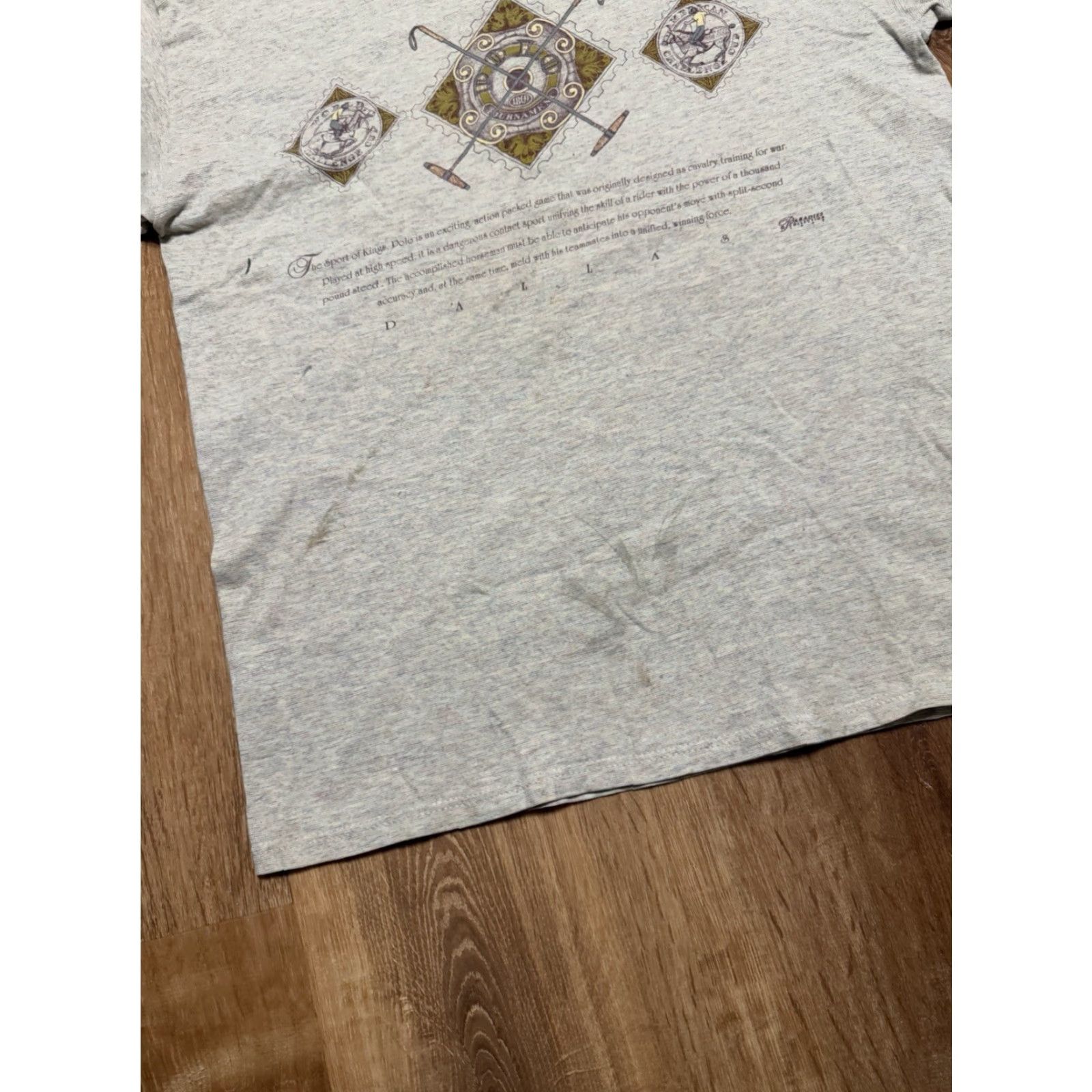 Vintage VINTAGE 90s Dallas Tourist T-shirt Layered Mens L USA Made Gray Stains Shirts Mens Size US L / EU 52-54 / 3 - 6 Thumbnail