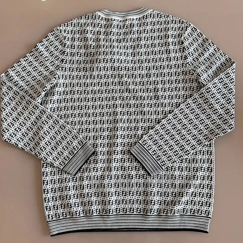 Fendi Fendi Grey Knit Sweater for Men . Size US L / EU 52-54 / 3 - 2 Thumbnail