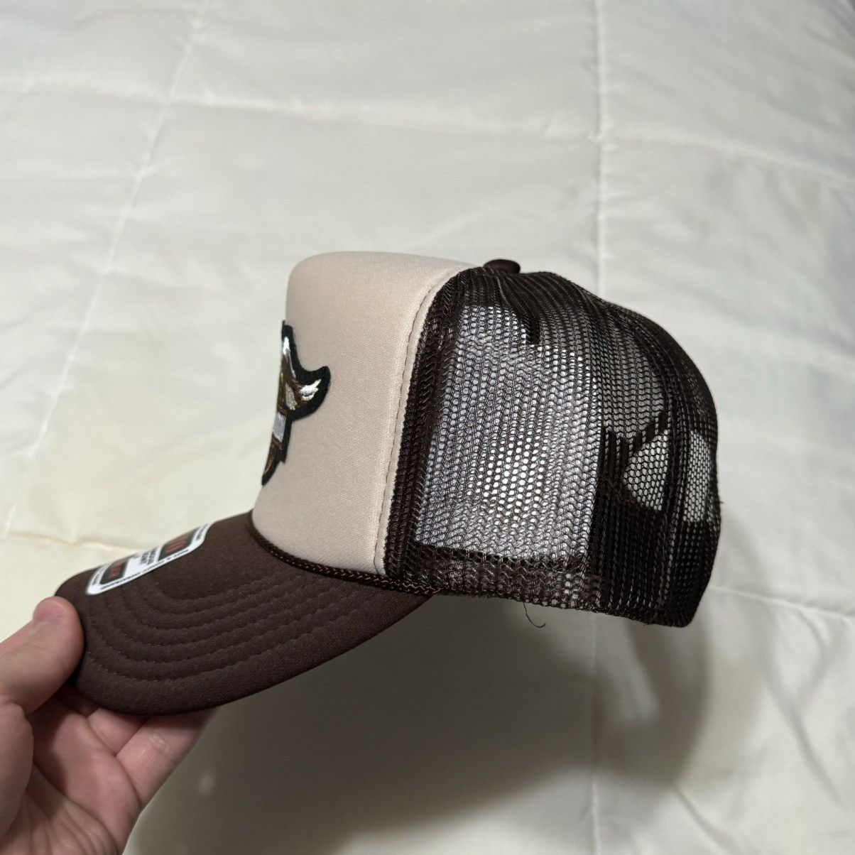 Vintage Brown Tan Harley Davidson Trucker Hat Size ONE SIZE - 10 Thumbnail