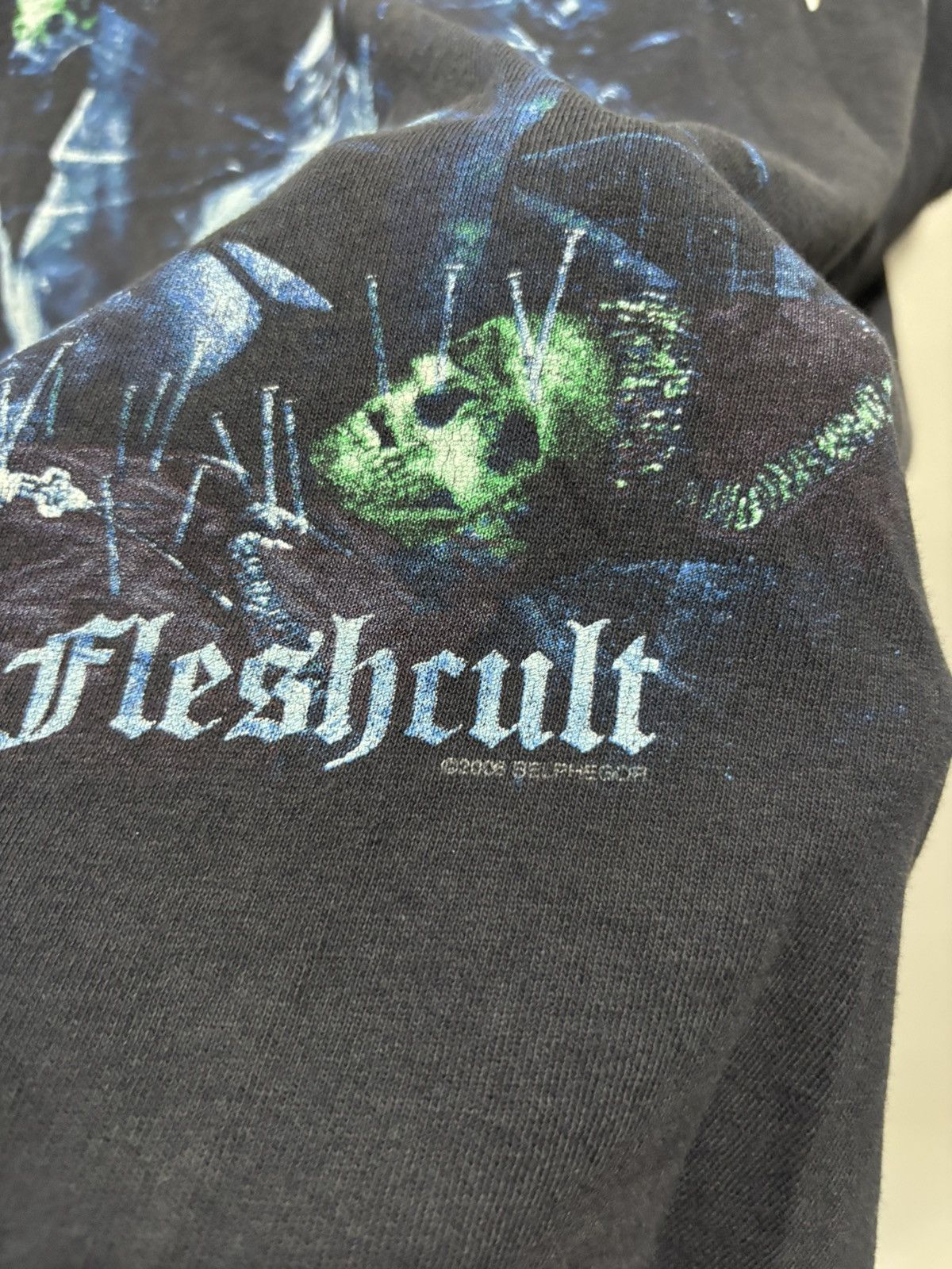 Band Tees × Vintage Vintage Belphegor “Goatreich - Fleshcut” 2005 Tshirt Size US L / EU 52-54 / 3 - 3 Thumbnail