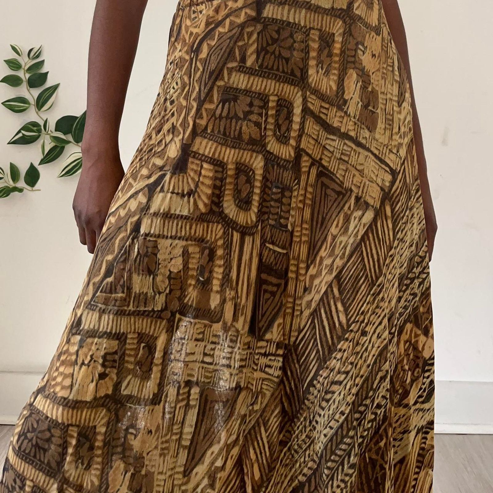 Other Earth tone ruffled reversible skirt Size 28" / US 6 / IT 42 - 2 Thumbnail
