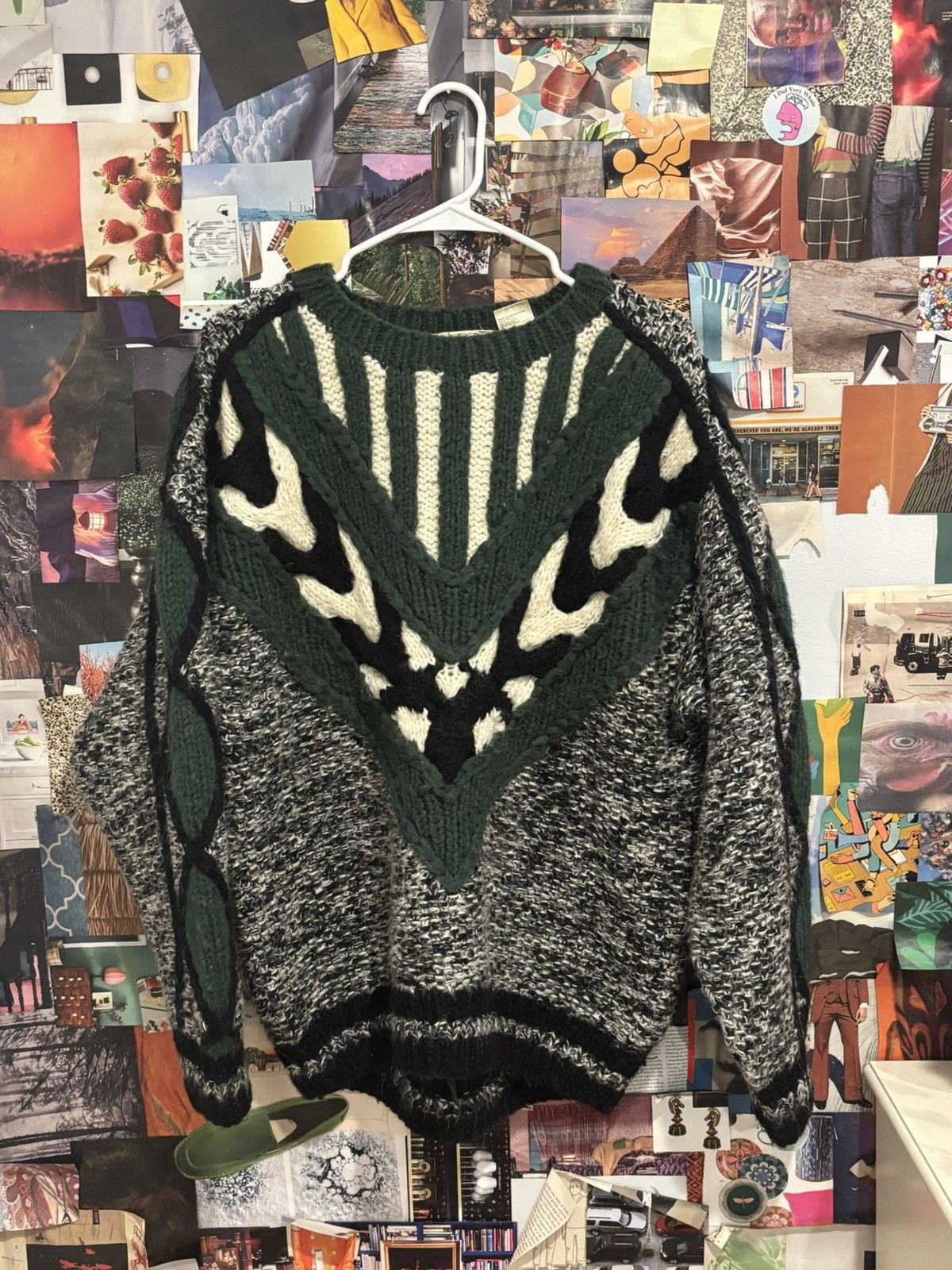 Vintage Mohair Blend Vintage 1980’s 3D Knit Sweater Size Medium Size US M / EU 48-50 / 2 - 1 Thumbnail