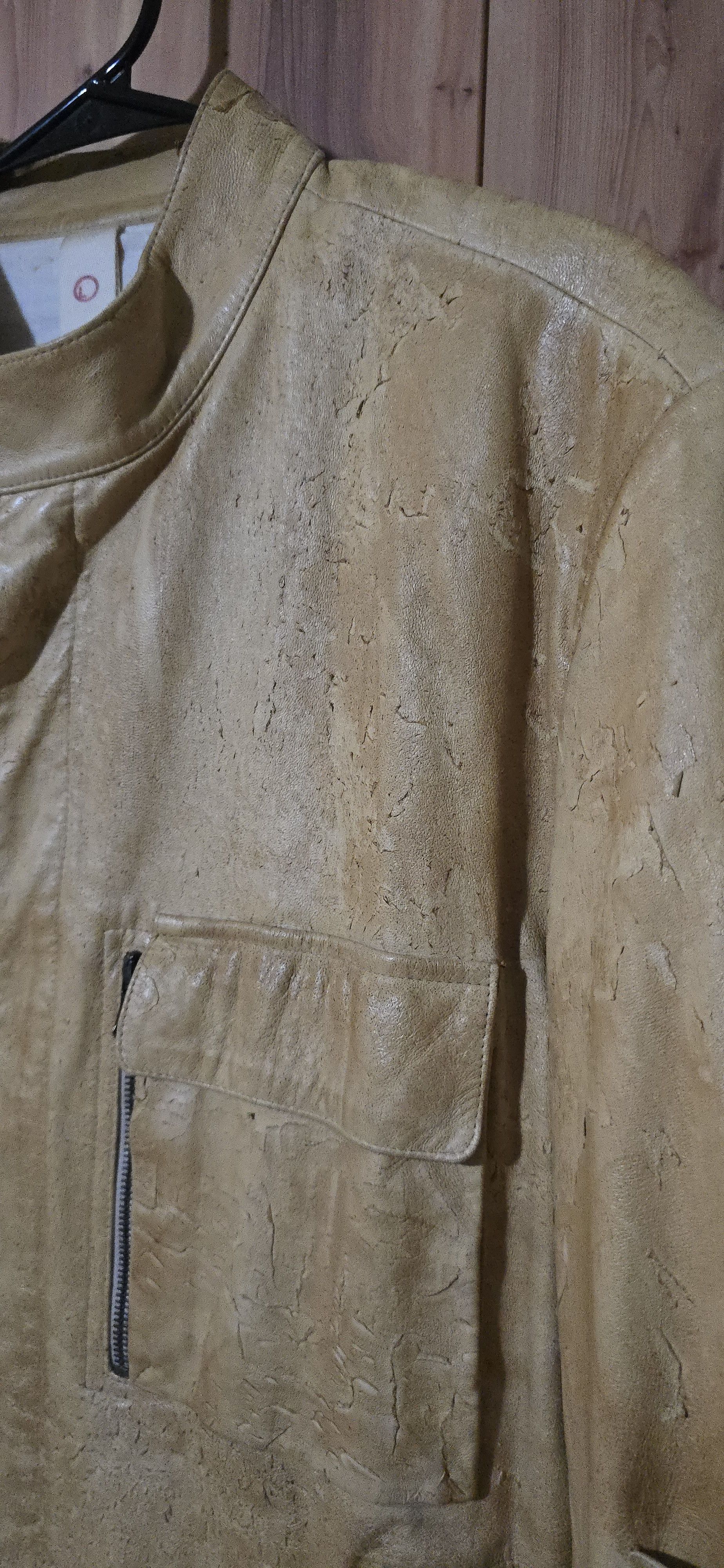 Forme D'Expression Artisanal Distressed Lamb Leather Jacket Size US L / EU 52-54 / 3 - 7 Thumbnail