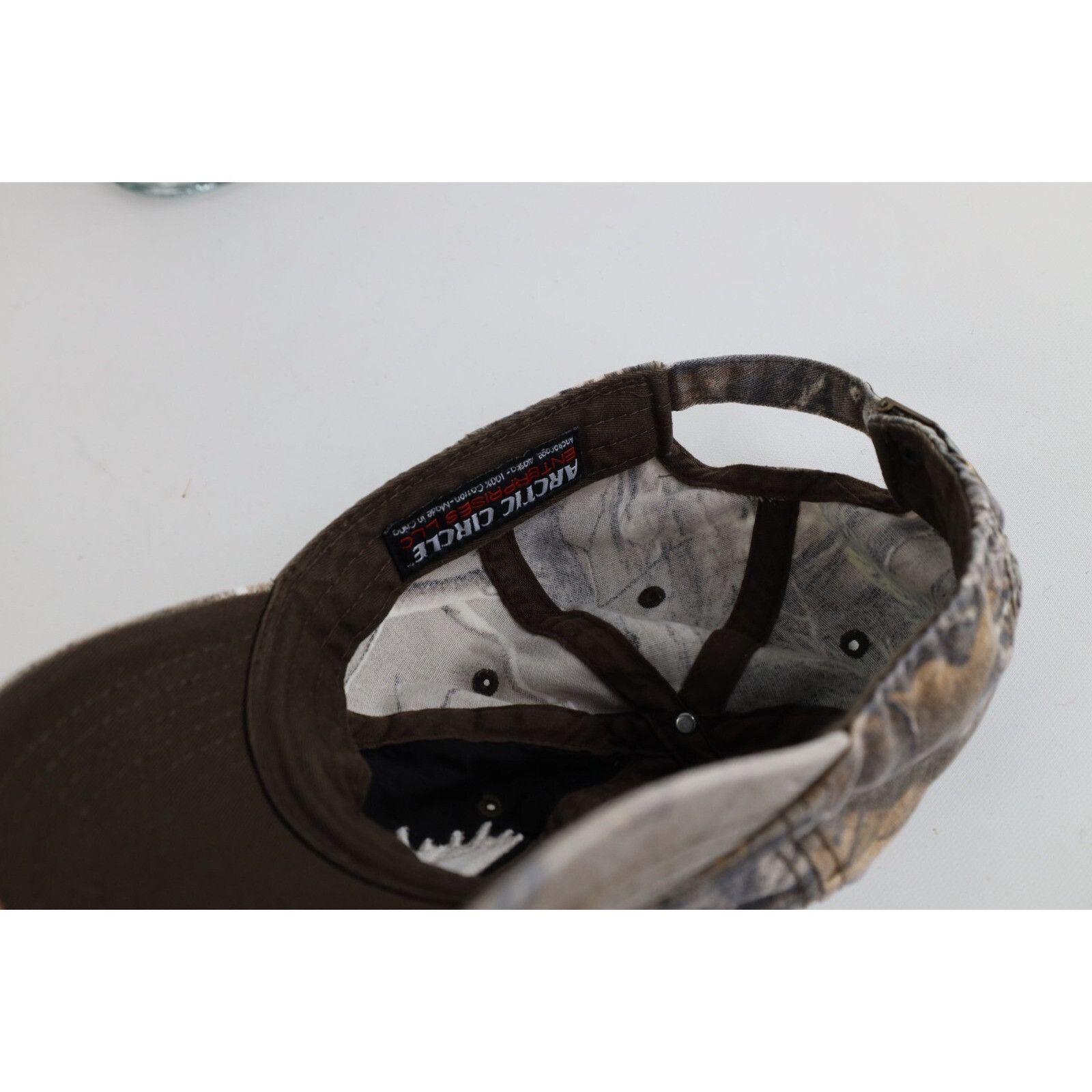 Vintage Vintage 90s Y2K Streetwear Spell Out Camouflage Alaska Hat Size ONE SIZE - 10 Thumbnail