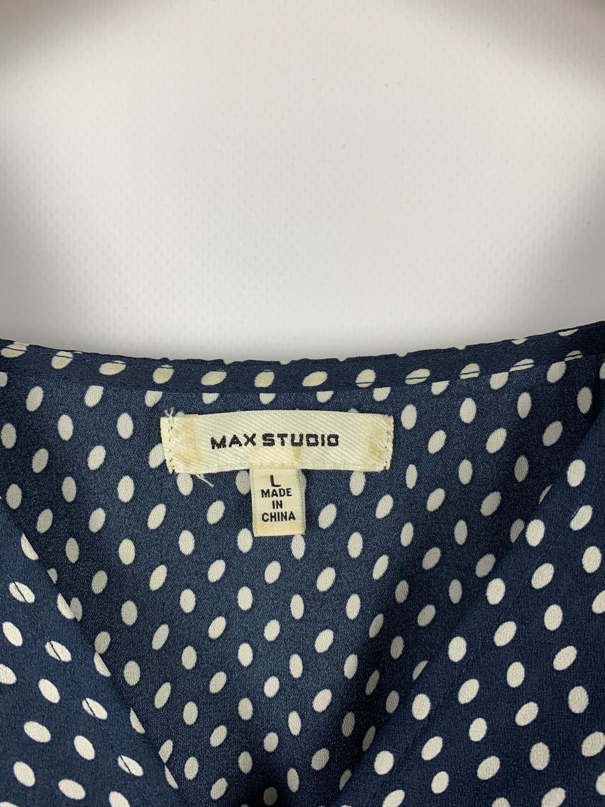 Max Mara Max Studio Polka Dot Midi Dress Women’s Size L Blue Size L / US 10 / IT 46 - 5 Thumbnail