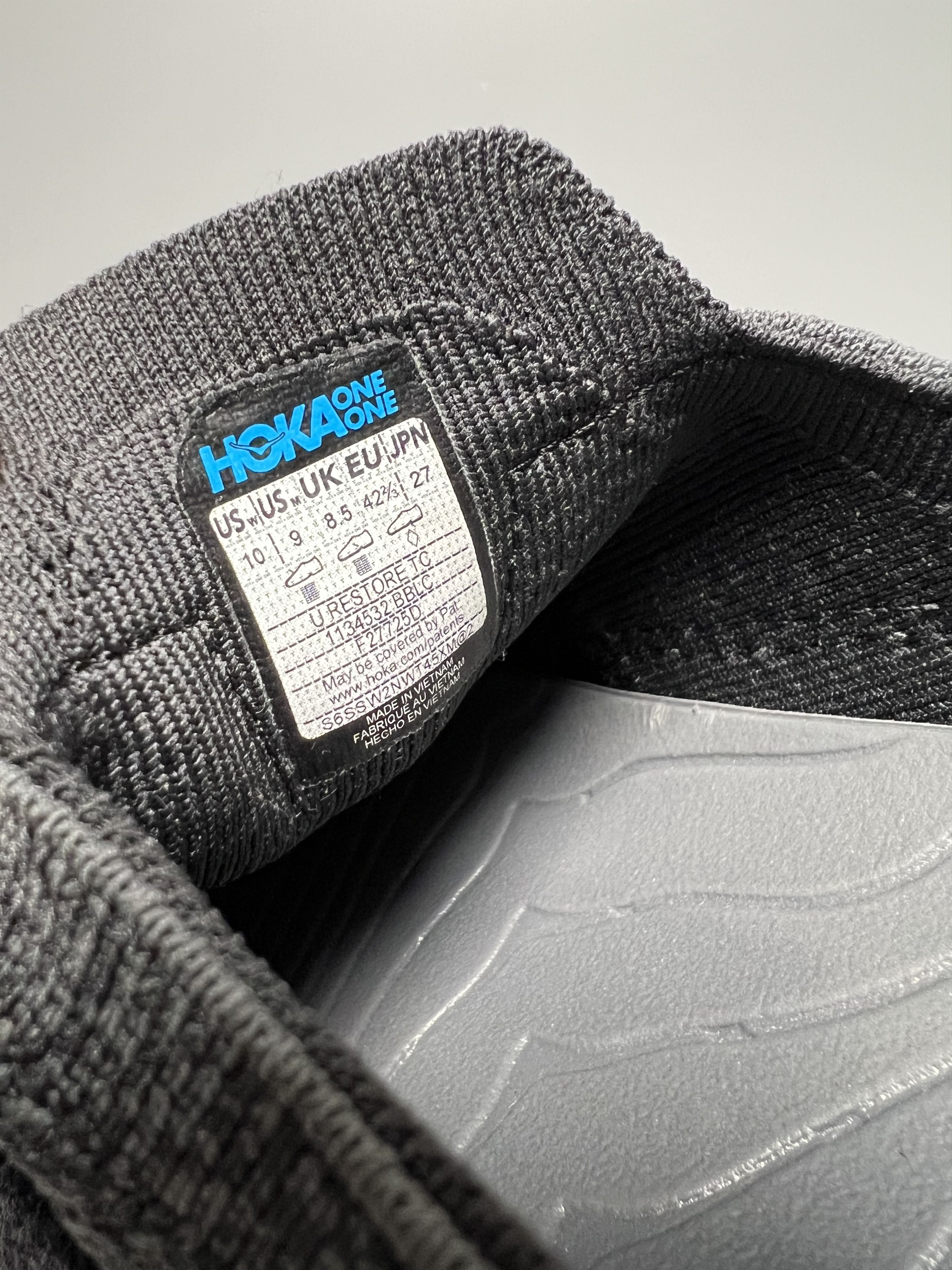 Hoka Hoka One One U Restore TC Unisex Recovery Shoes 1134532-BBLC Size US 9 / EU 42 - 7 Thumbnail