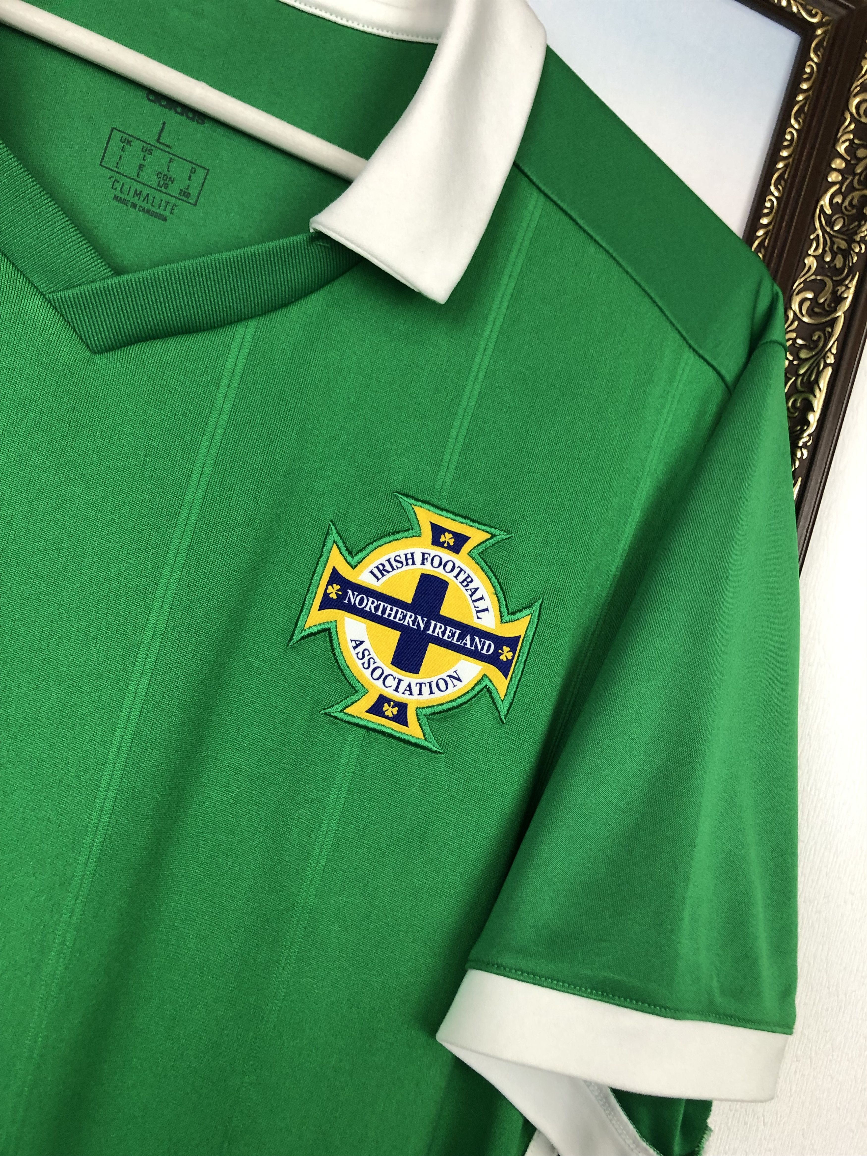Adidas Northern Ireland Home football shirt 2017 Soccer Adidas Tee Size US L / EU 52-54 / 3 - 3 Thumbnail