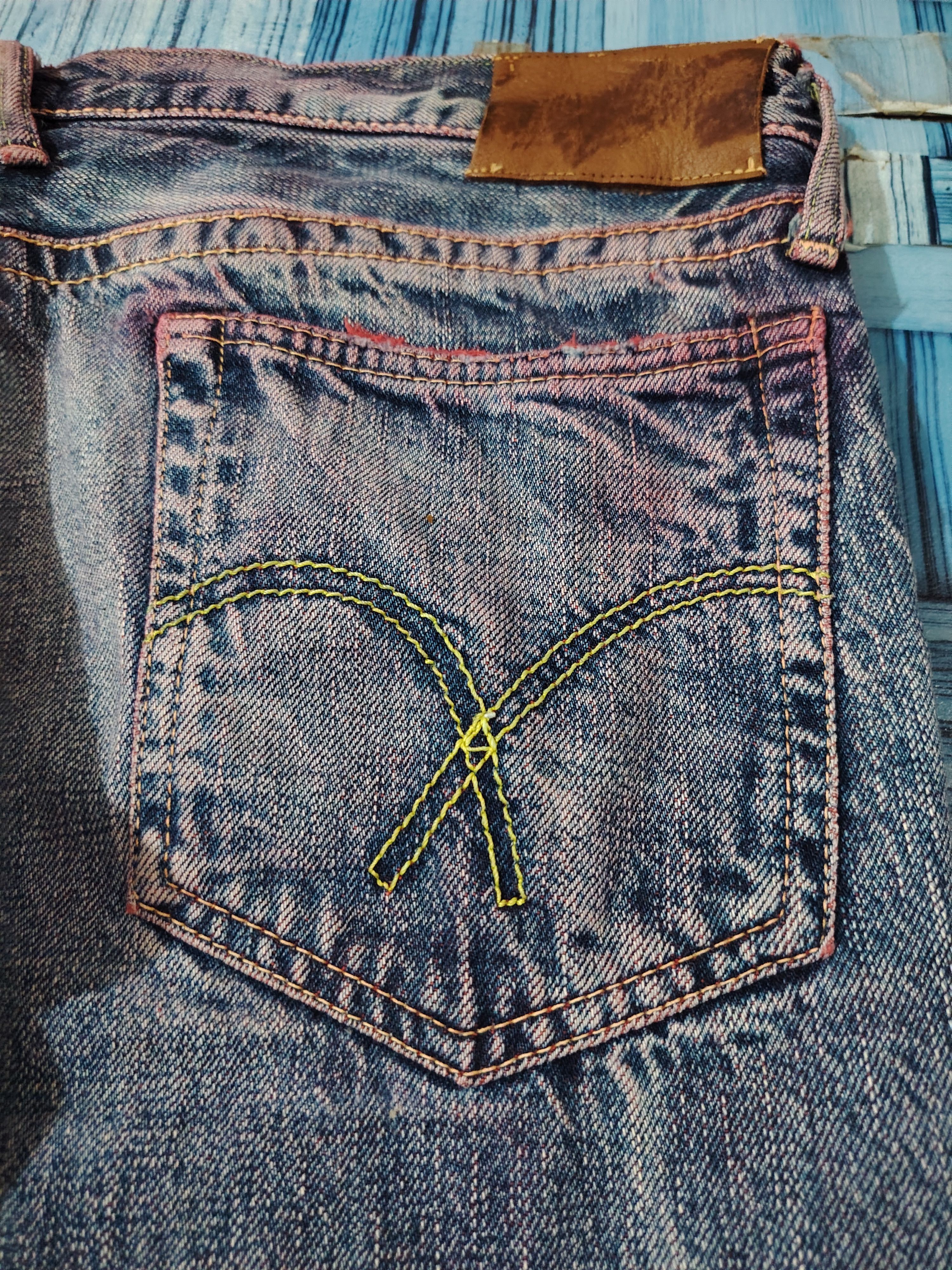 Full Count & Co. Japanese Fullcount Flared Jeans Distressed denim Size US 31 - 20 Thumbnail