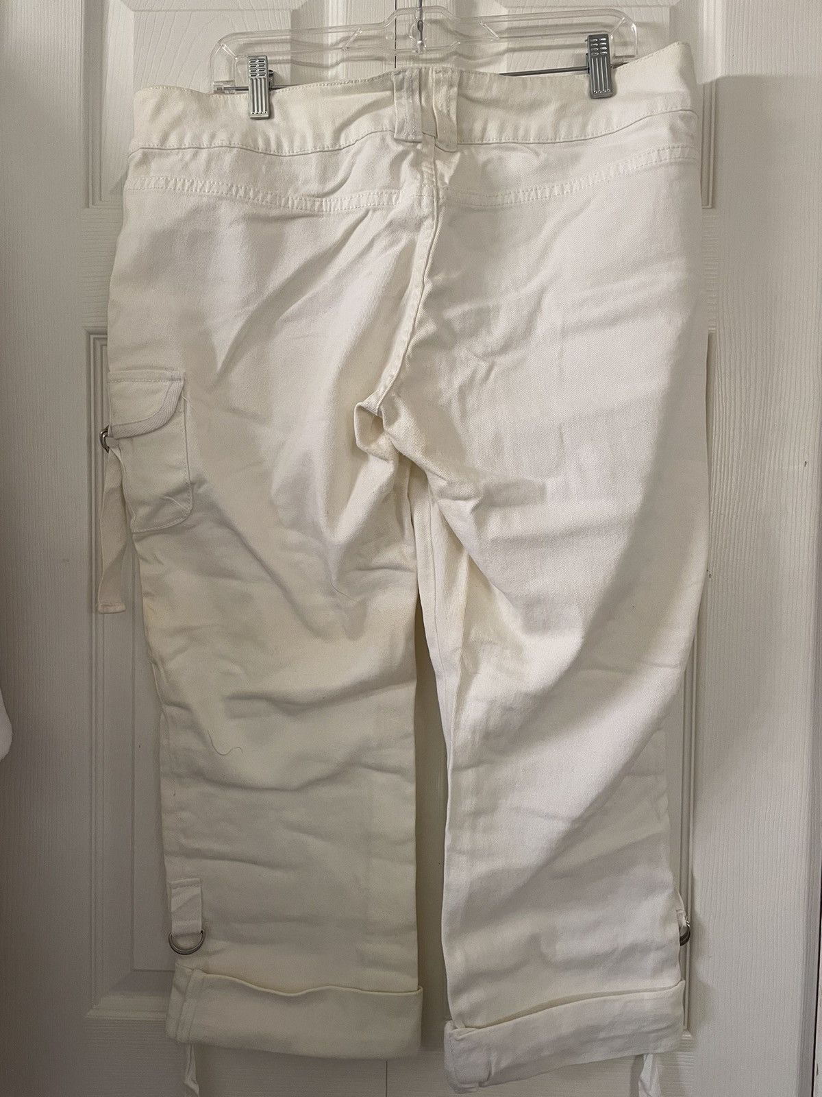 Jennifer Lopez JLO White Cropped/Capri Pants Size 15 Size 38" / US 16 / IT 52 - 5 Thumbnail
