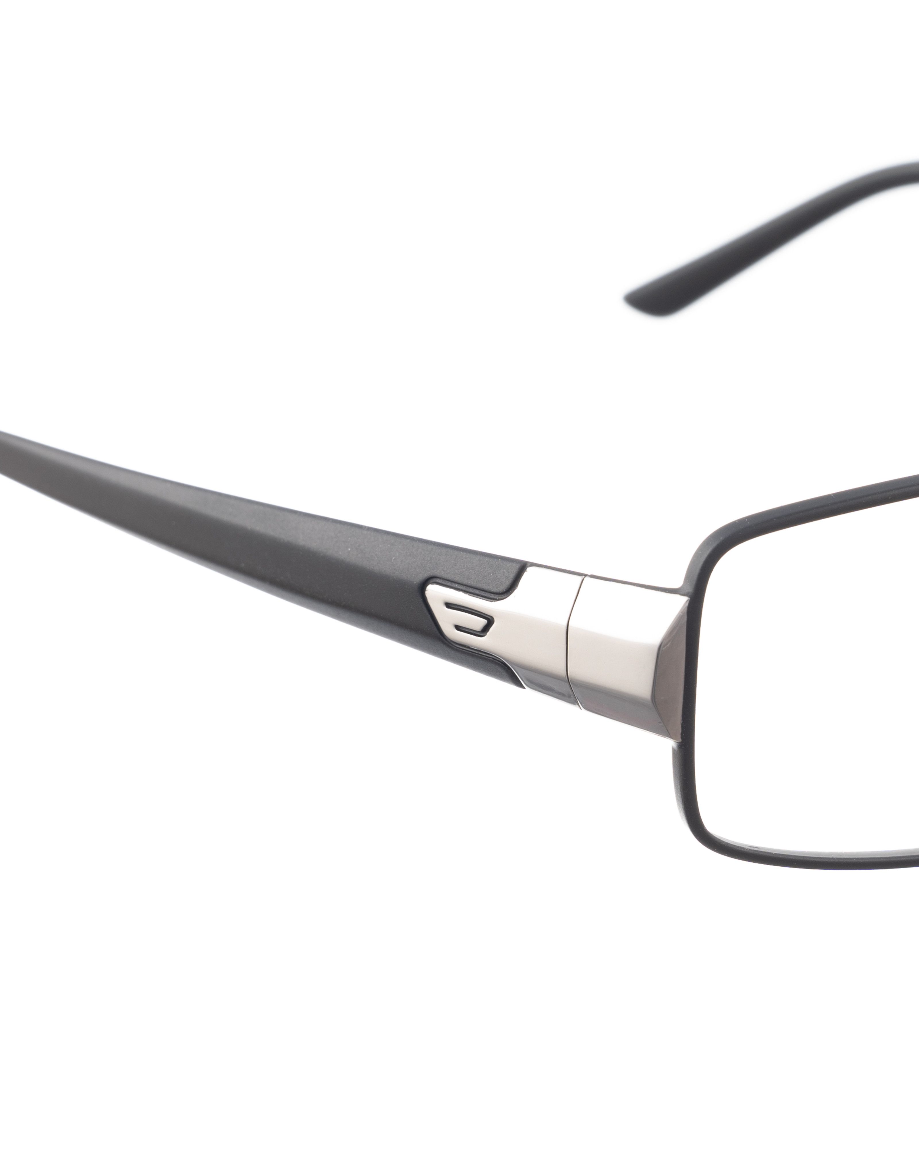 Diesel Diesel 00s Black Matte Rectangular Glasses & Silver Details Size ONE SIZE - 3 Thumbnail