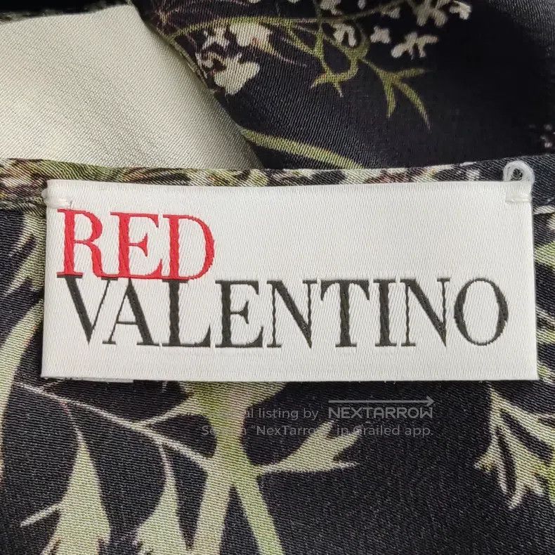 Valentino Valentino Mulberry silk contrasting long-sleeved dress Size XL / US 12-14 / IT 48-50 - 5 Thumbnail