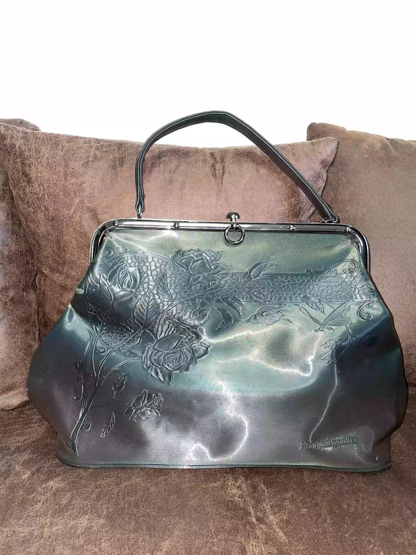 Jean Paul Gaultier Silver Gun Embossed Handbag Underarm Bag | Grailed