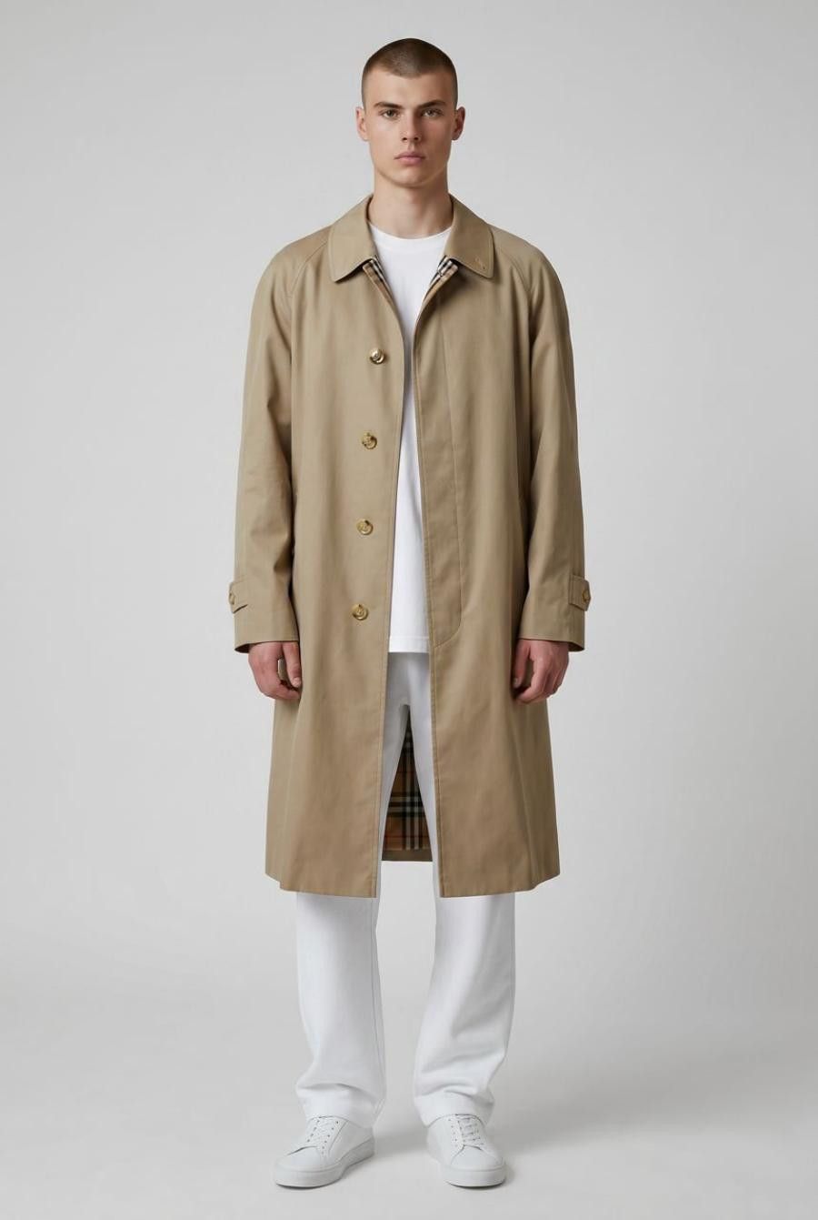 Burberry Prorsum Vintage Burberrys’ London Nova Check Coat Made In England Size US M / EU 48-50 / 2 - 1 Thumbnail