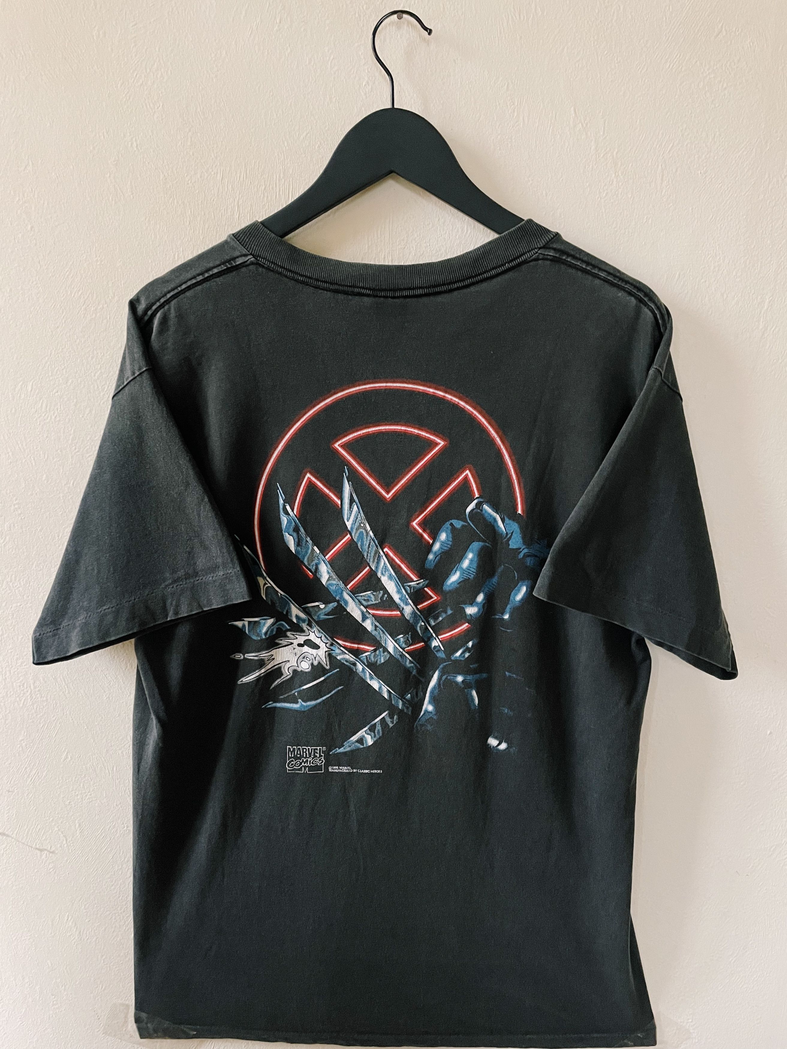 Marvel Comics × Vintage Vintage 1995 Marvel X-Men Wolverine T-shirt Black Size US L / EU 52-54 / 3 - 2 Thumbnail