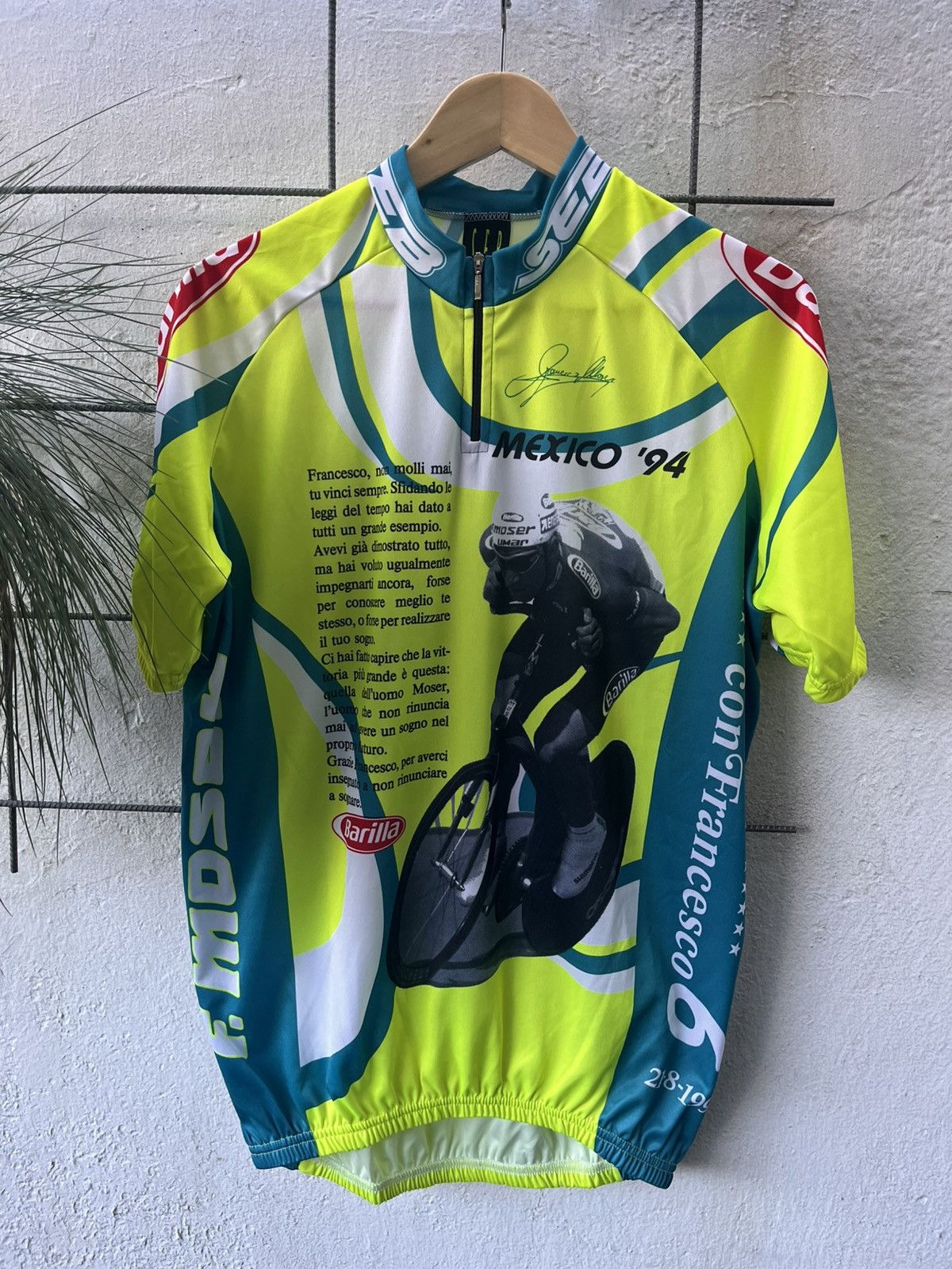 Vintage SEB Vintage Bicycle italian Jersey Francesco Moser Size US XXL / EU 58 / 5 - 1 Thumbnail